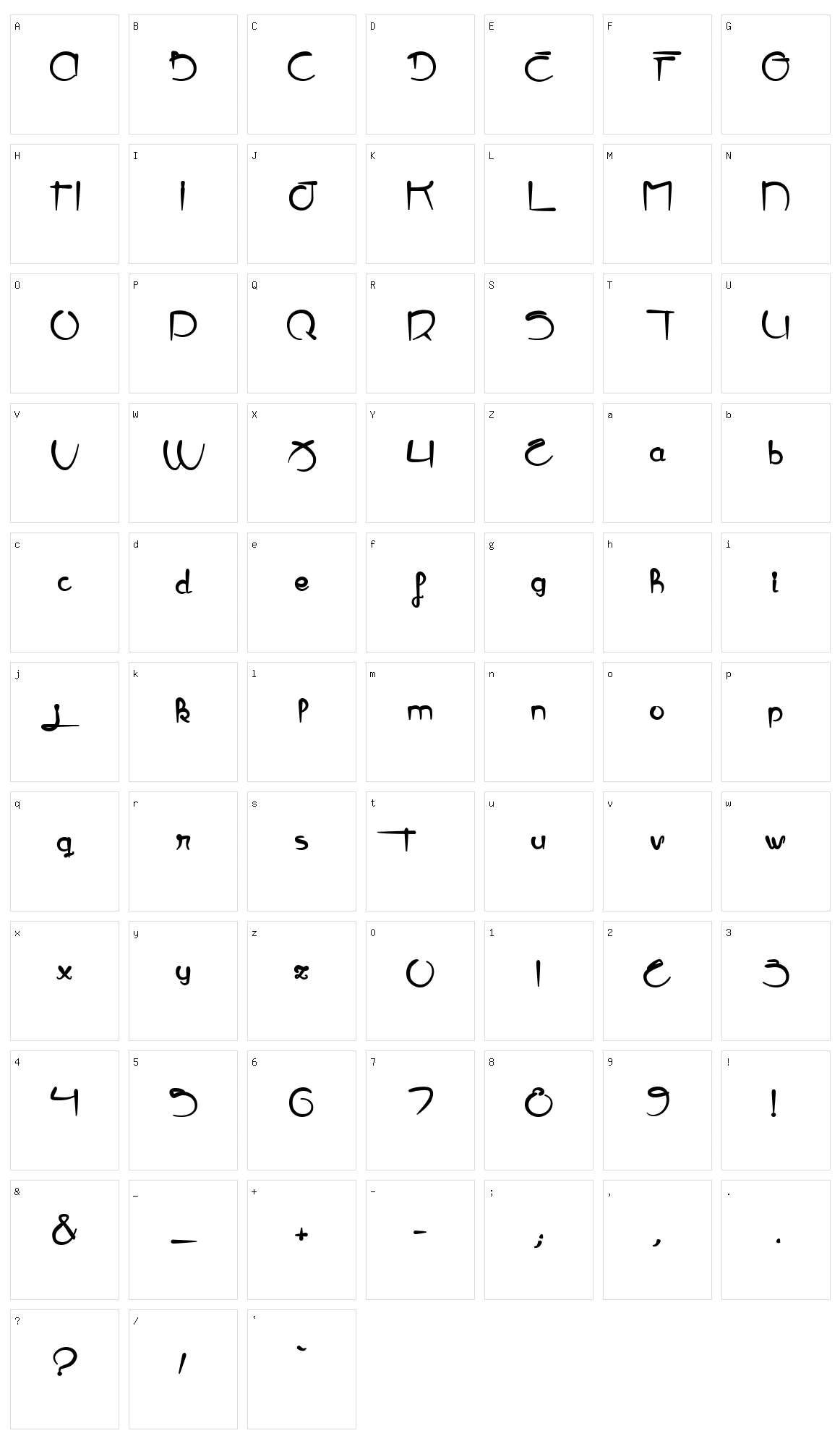 Elephant Character Set
