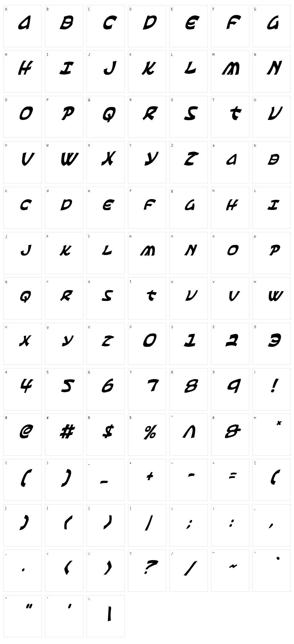 Ephesian Character Set