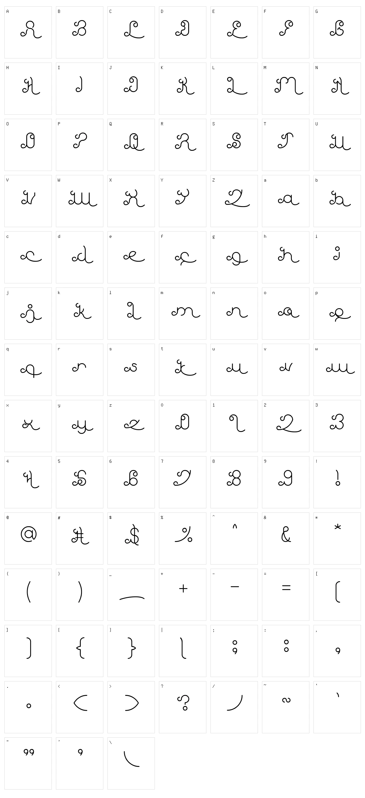 Ethereal Sky Character Set