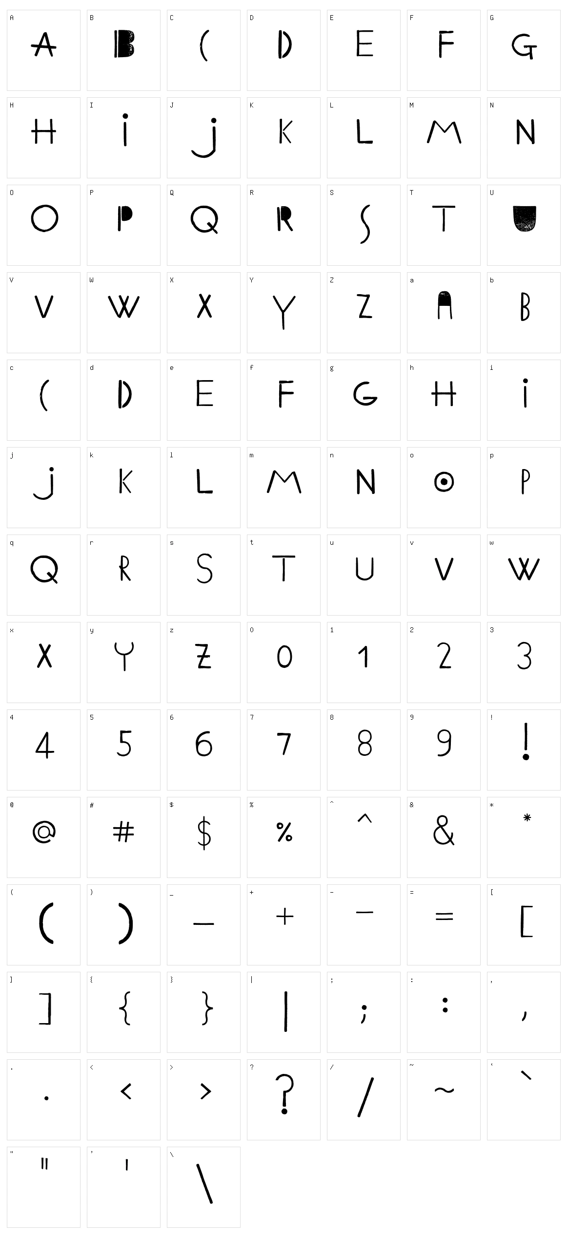 Ethnic ABC Character Set