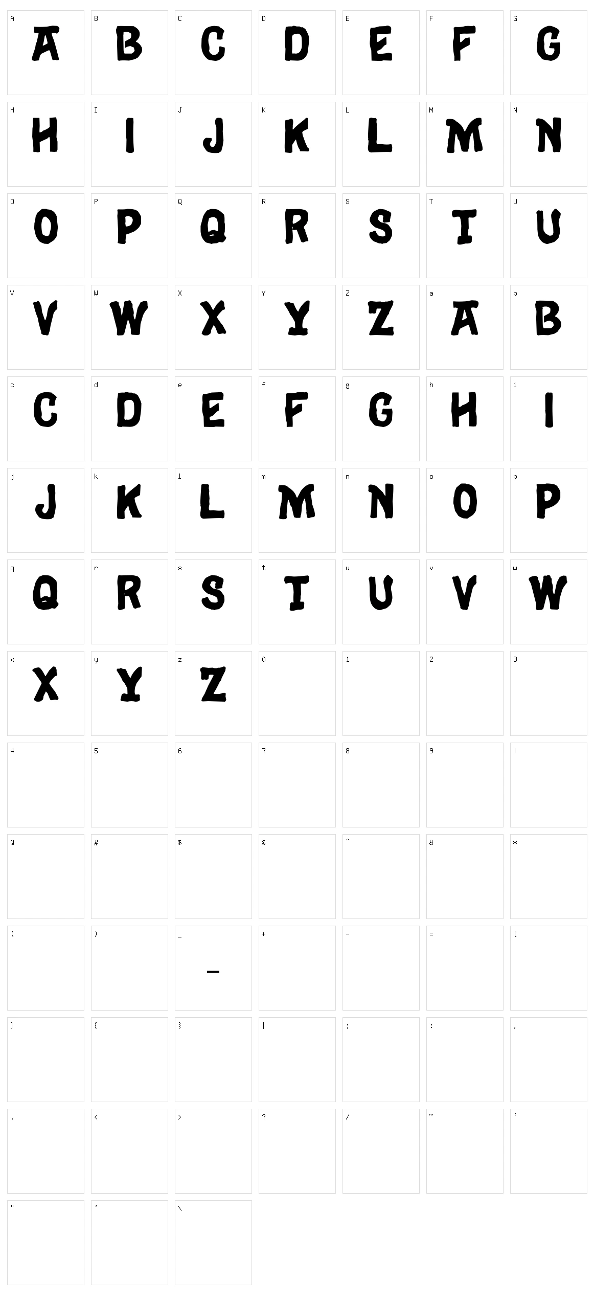 Eulogy Character Set