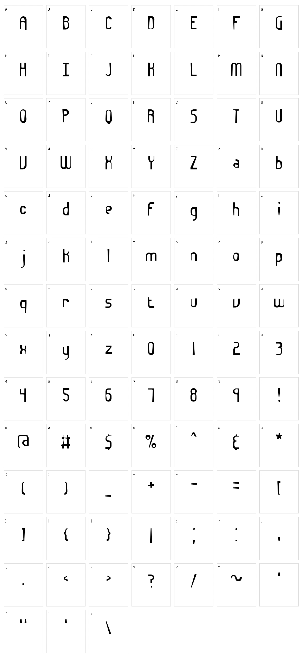 Euphoric BRK Character Set