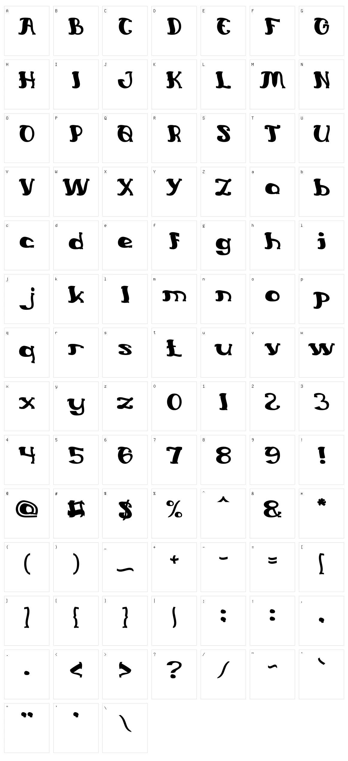 Everlasting Song Character Set