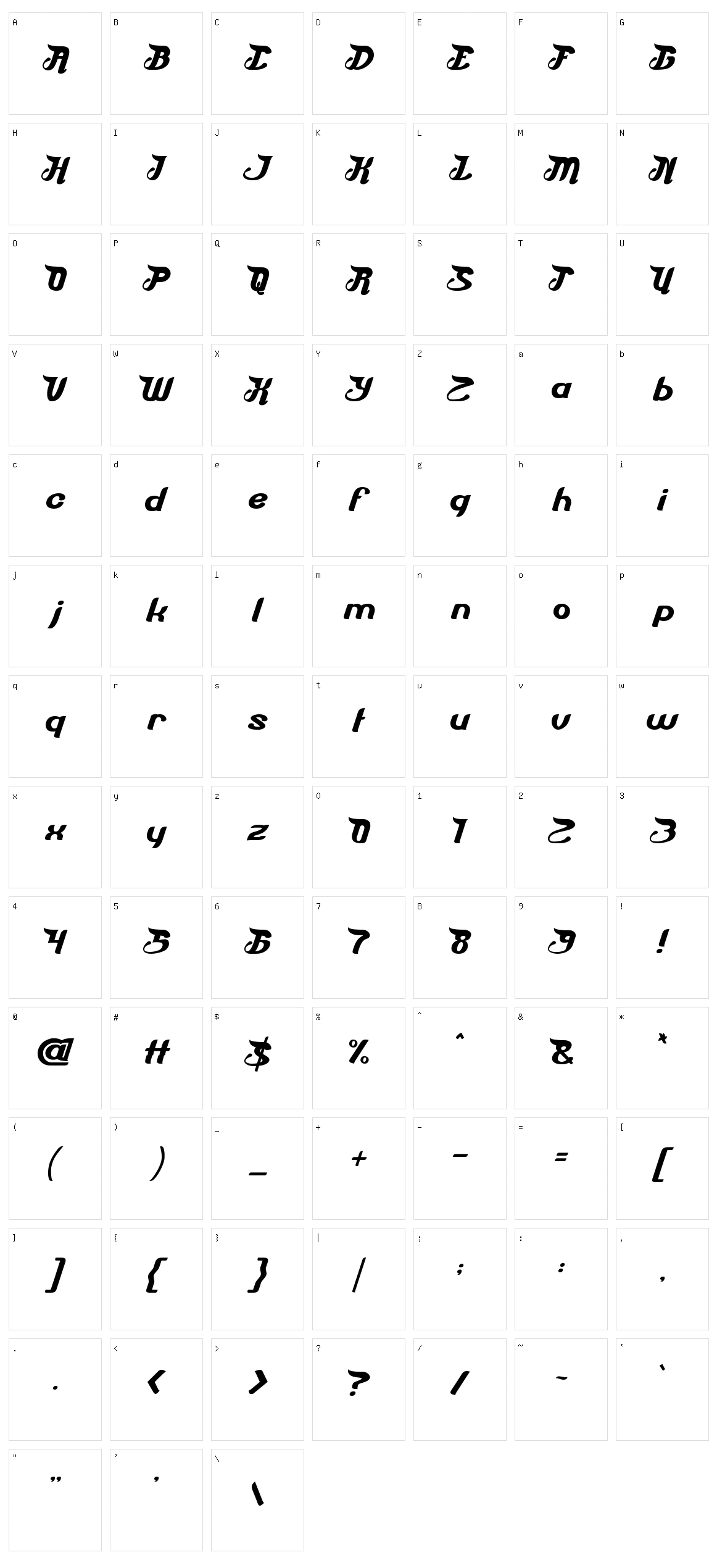 Everyone Heart Character Set