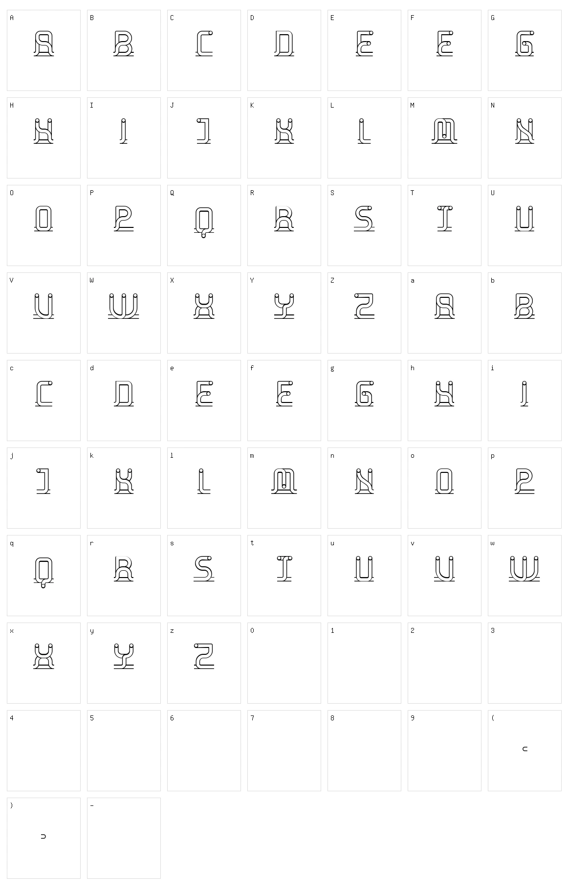 Extravaganza Character Set