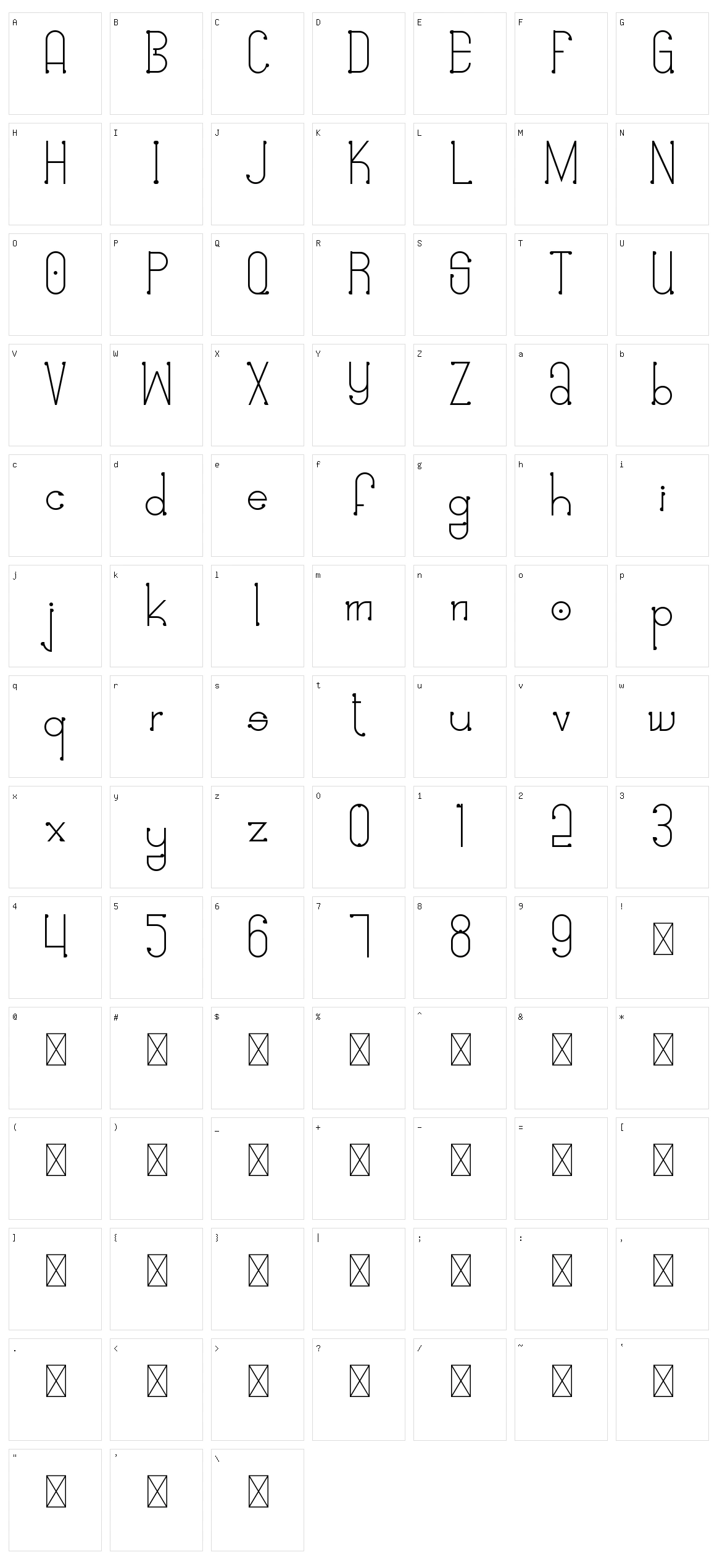 Fafa Yagalo Character Set