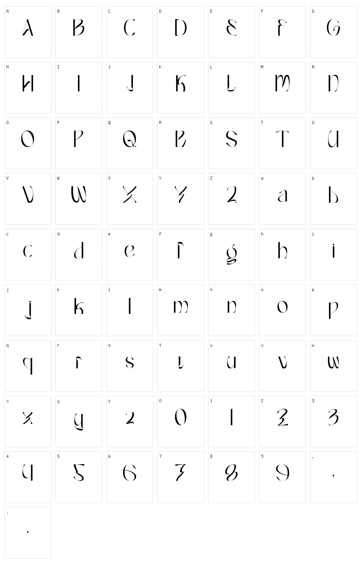 Farench Character Set
