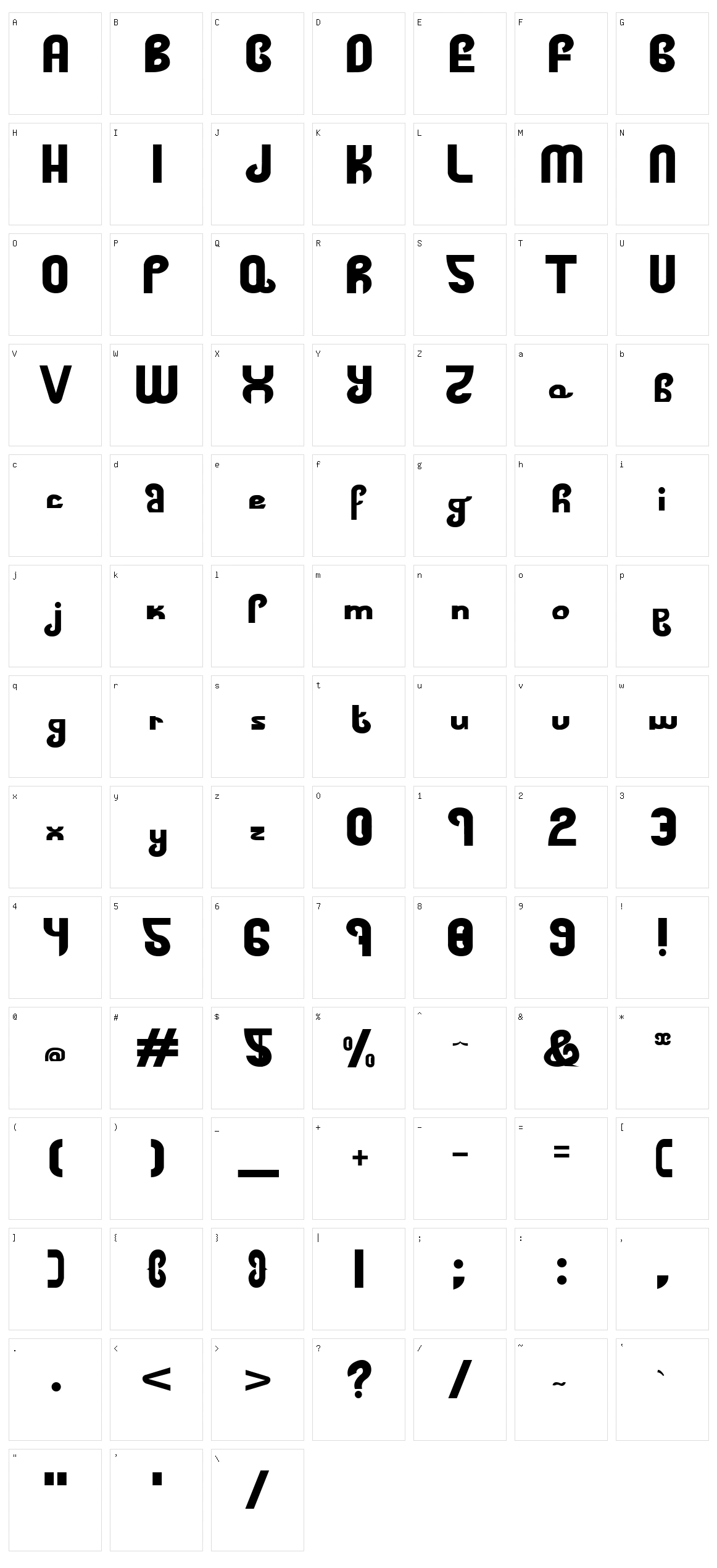 Fat Vodka Character Set