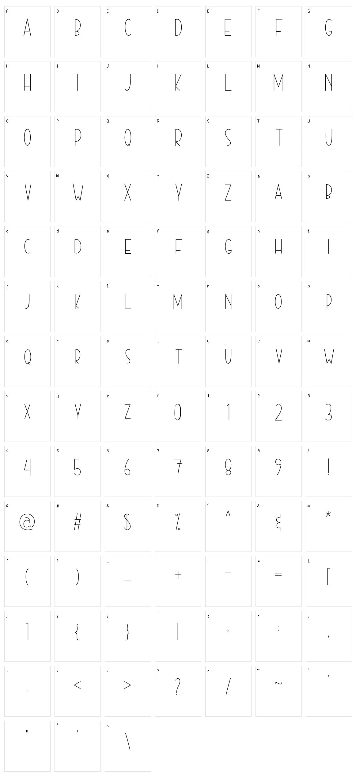 February Right Character Set