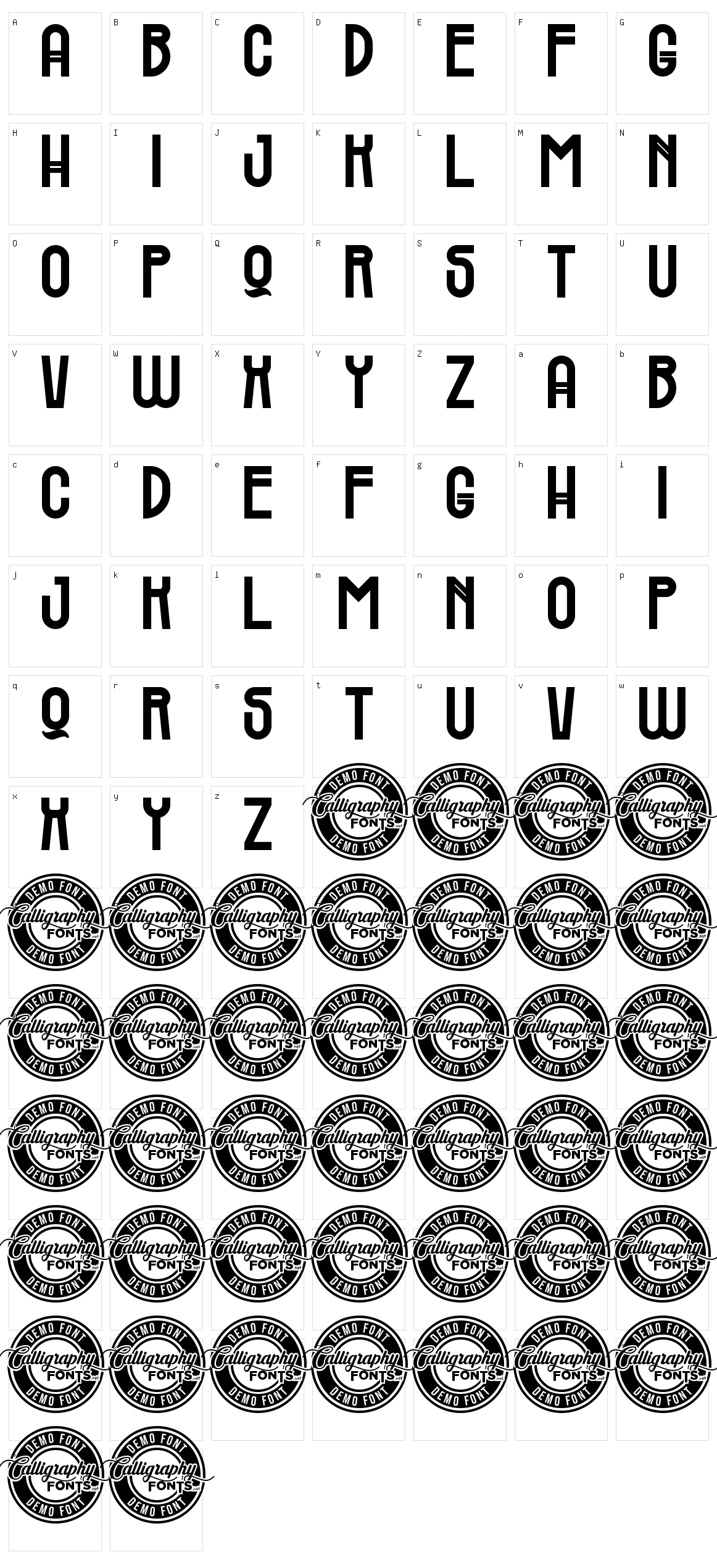 Federal Right Character Set