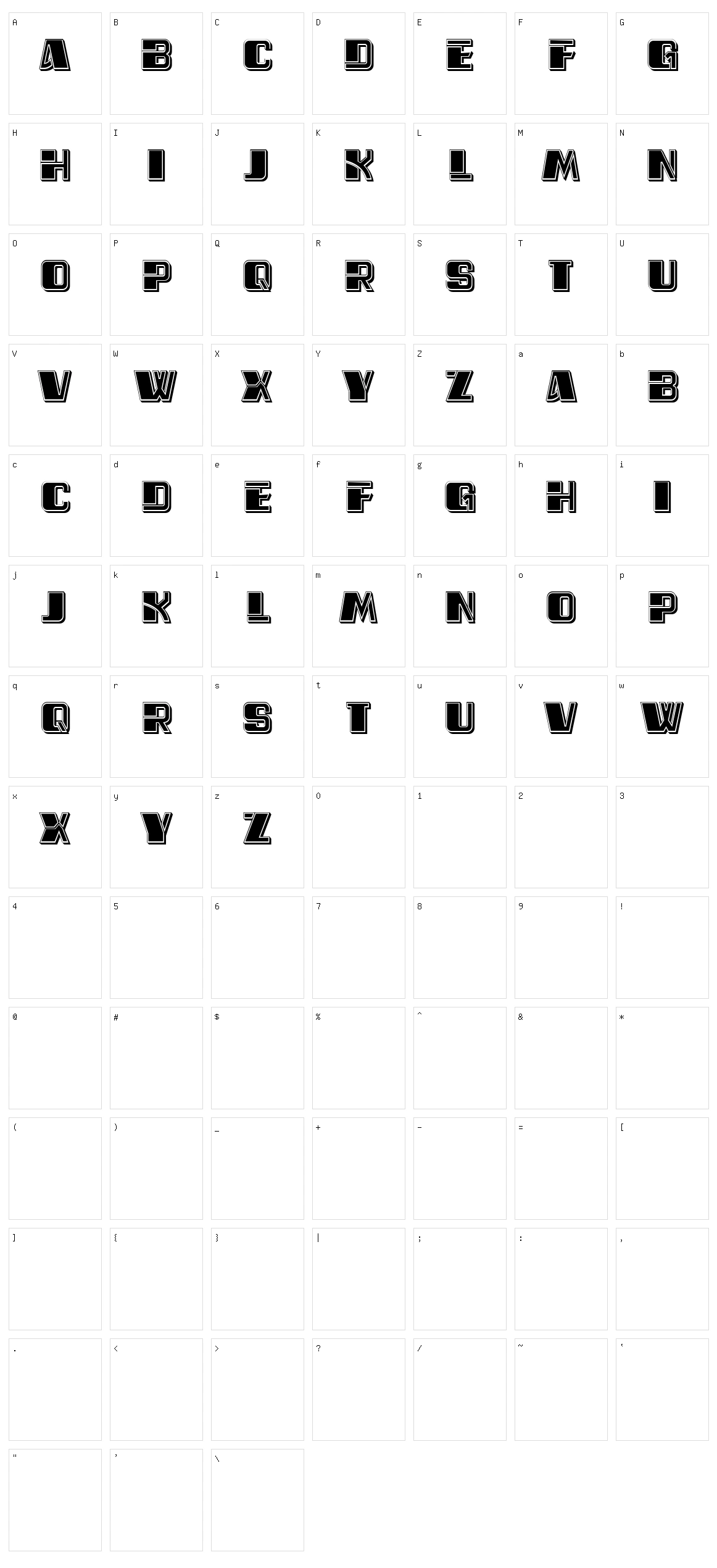 Ferda Character Set