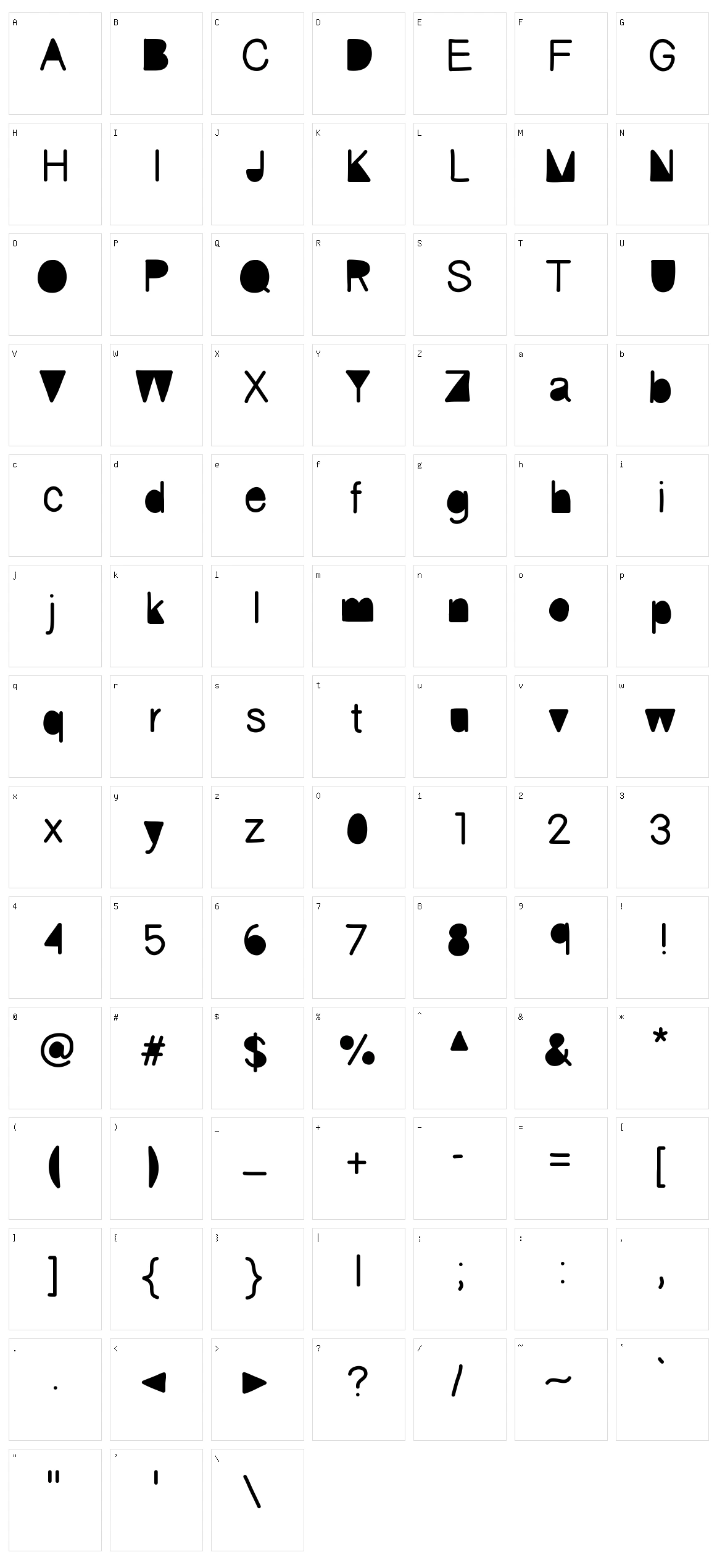 Fickle Character Set