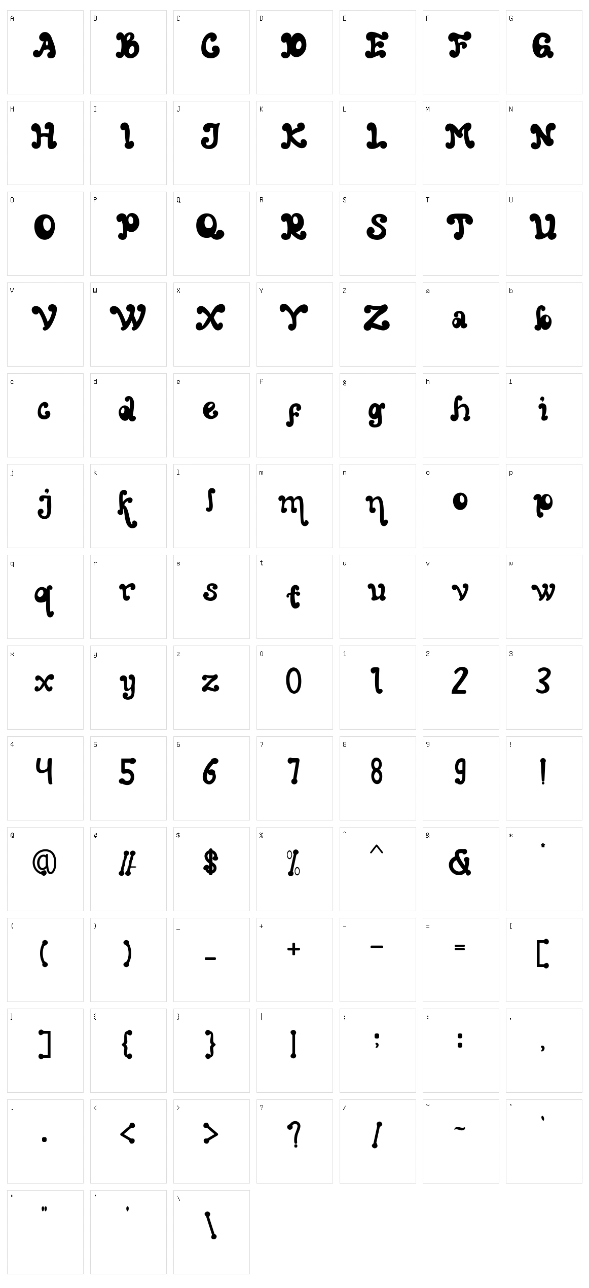 Fine Winter Character Set