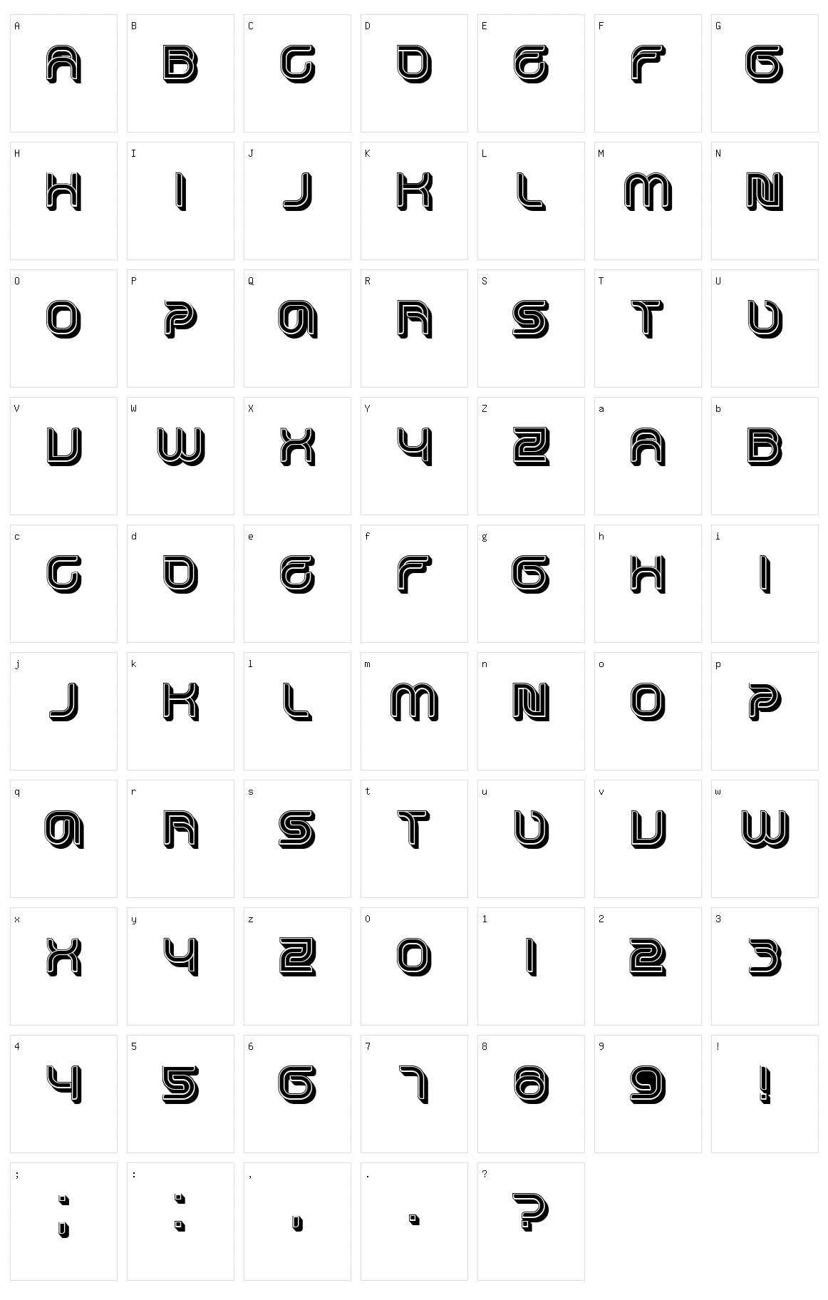 Fineliner Character Set