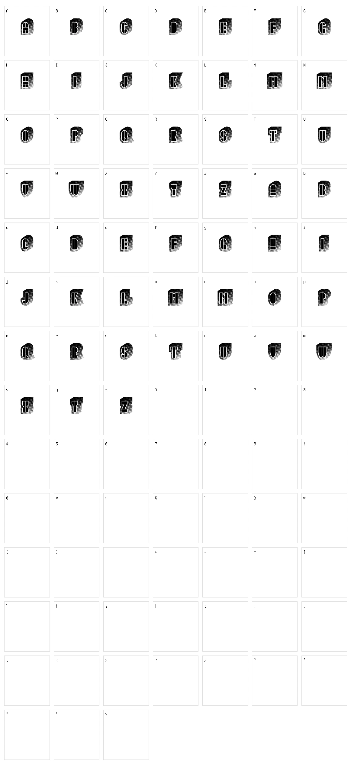 Fixed Character Set