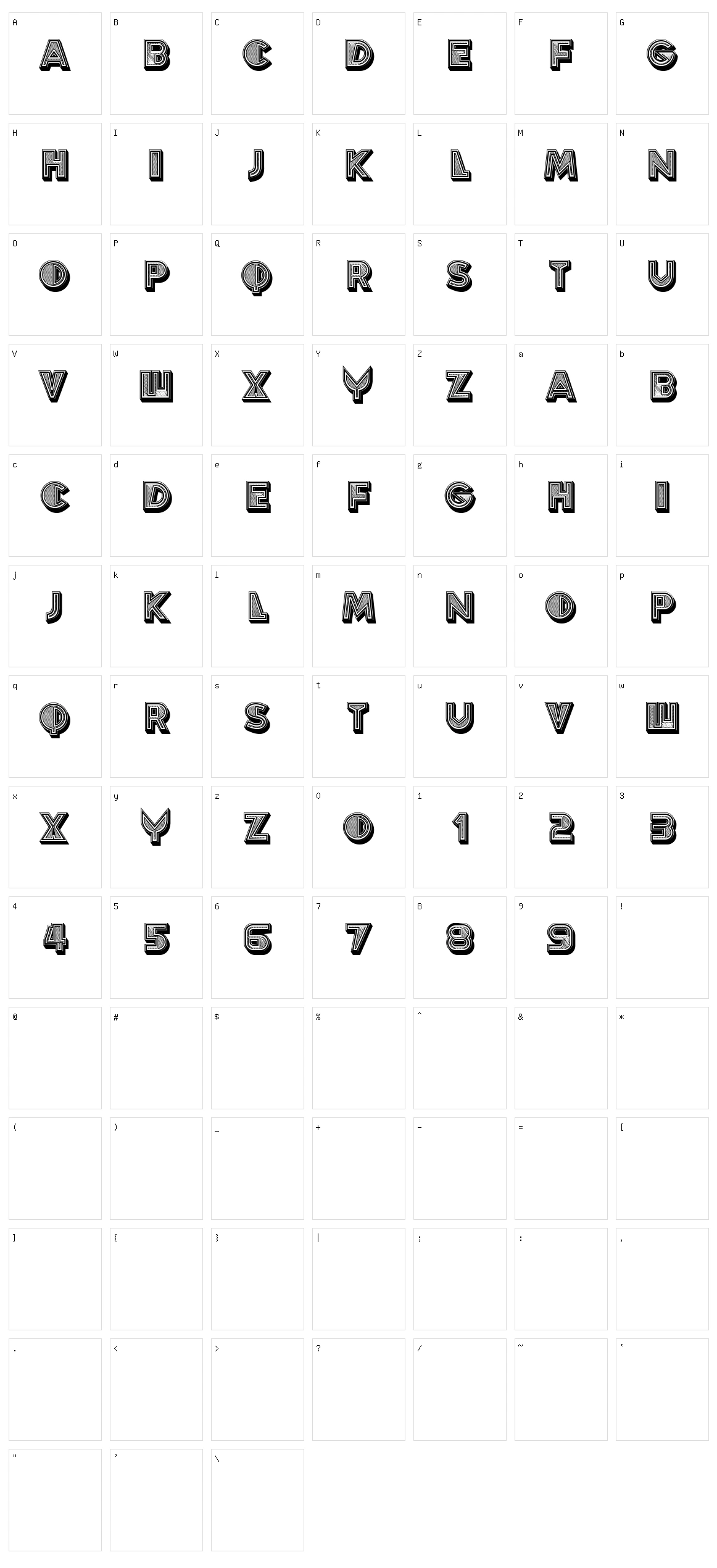 Flamez Character Set