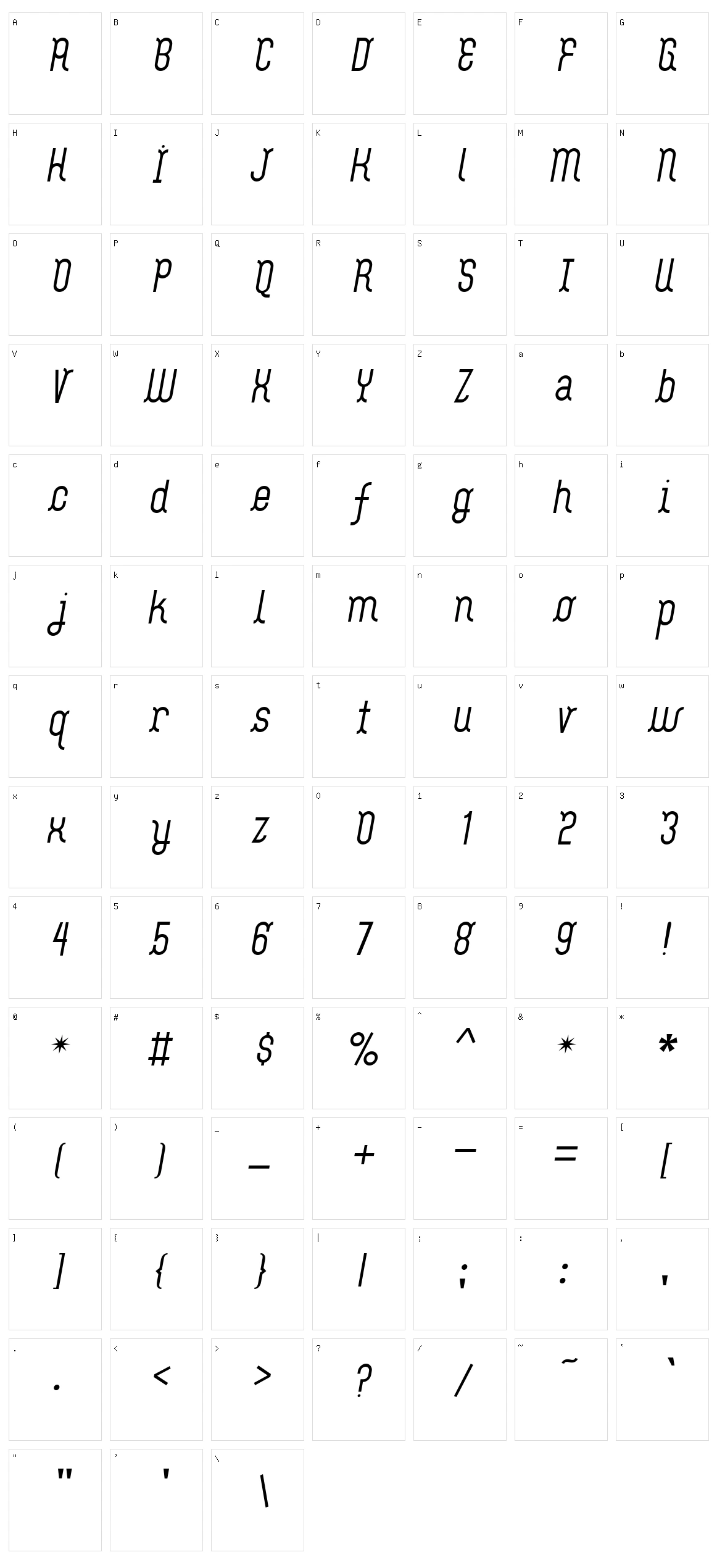 Flash Boy Character Set
