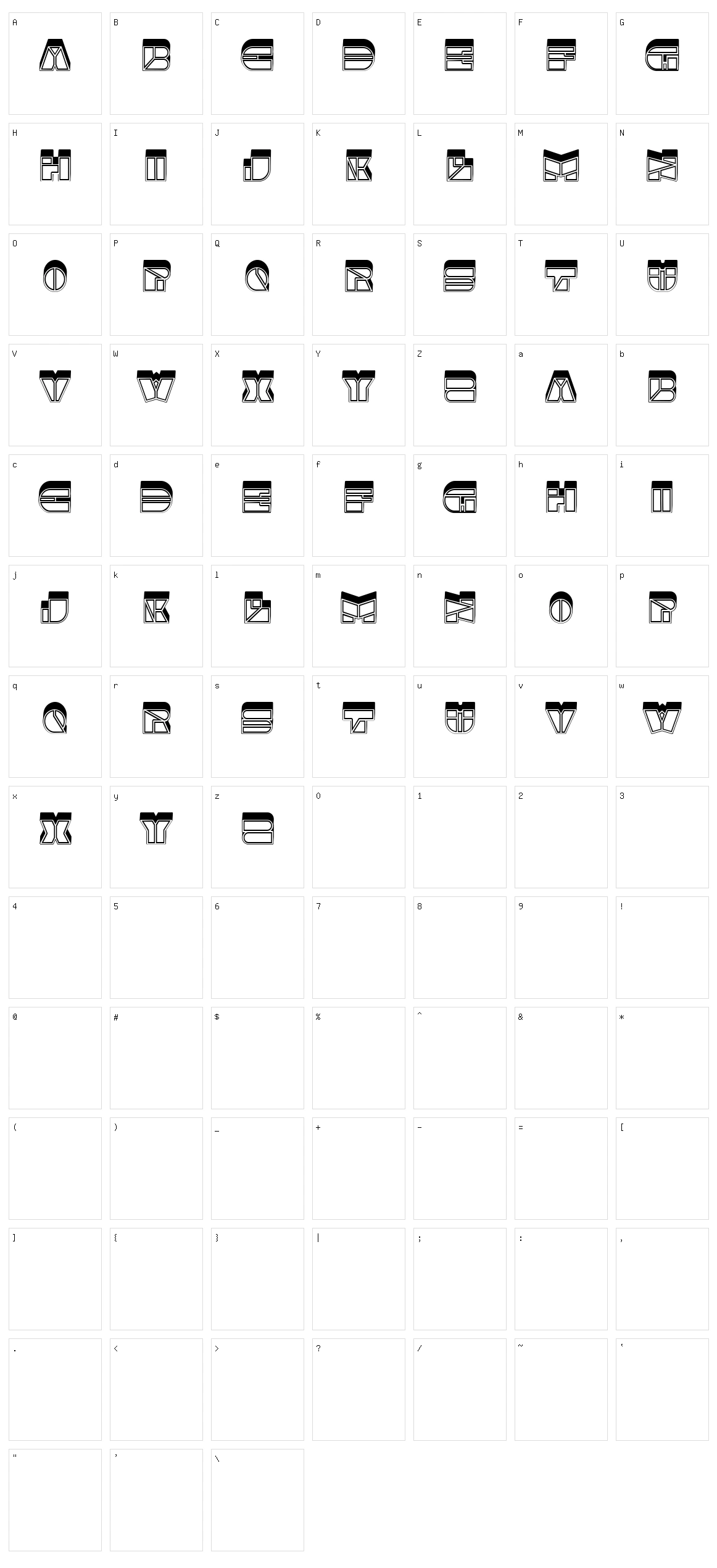 Flexible Character Set