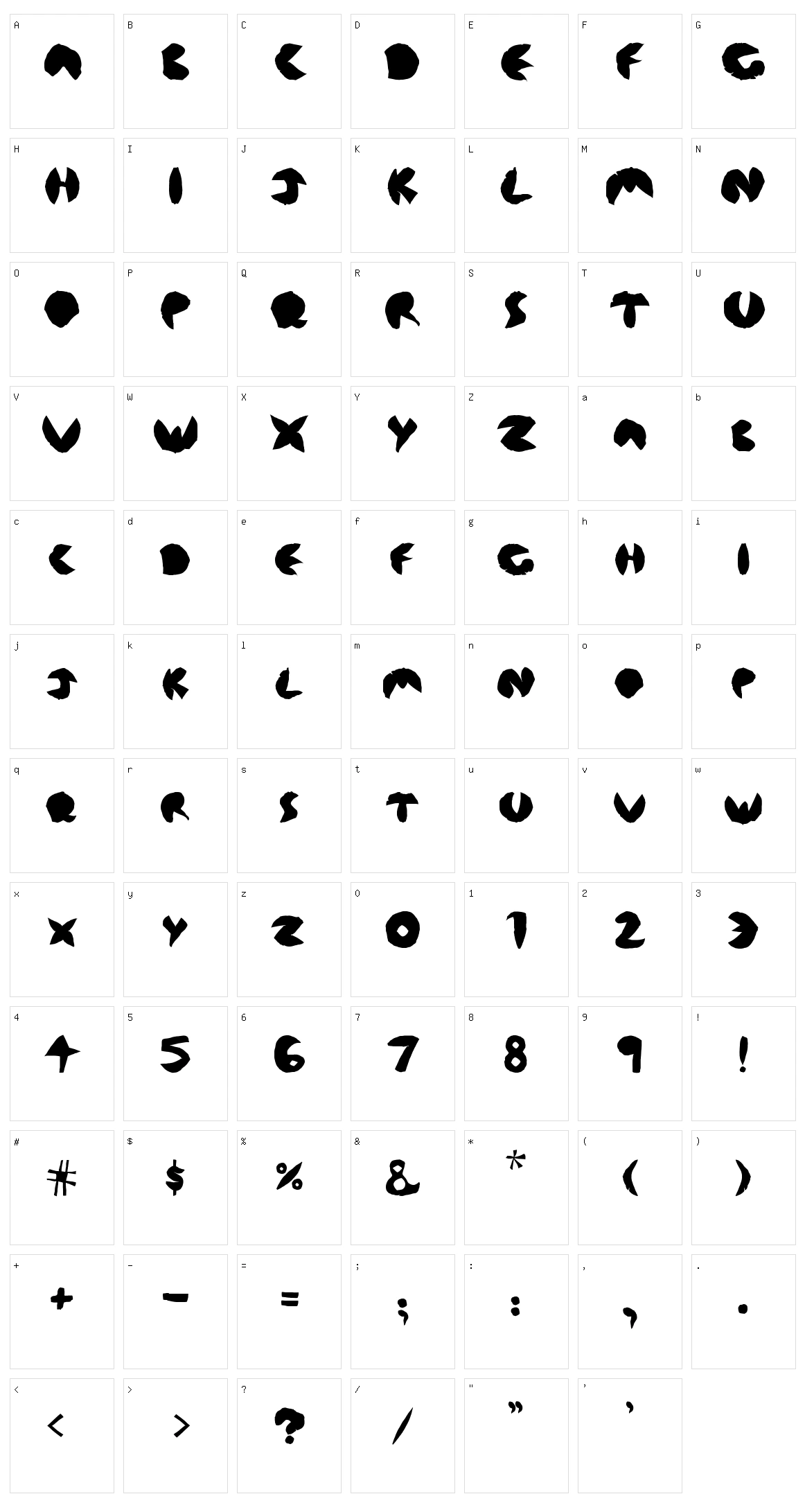 Floresrosx Character Set