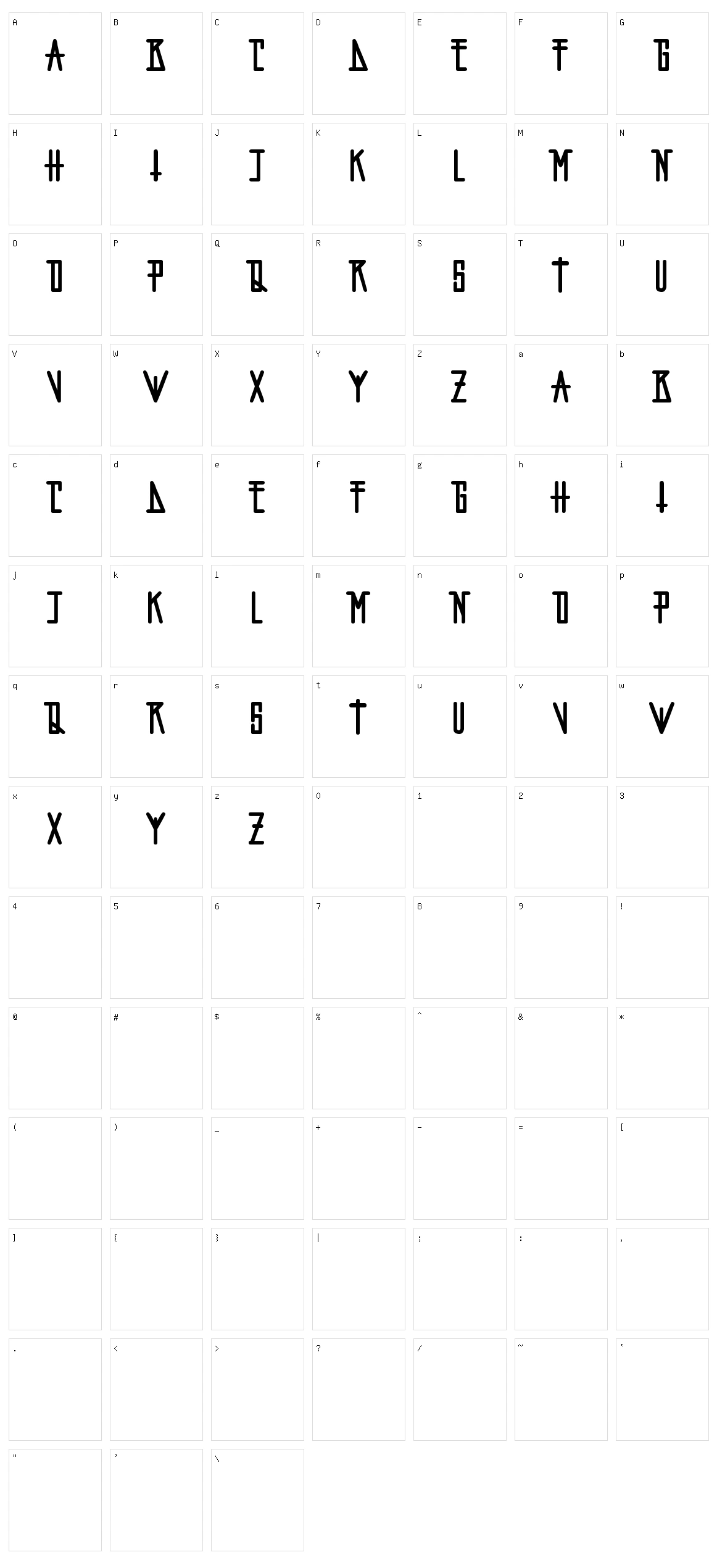 Fopi Artchiko Character Set