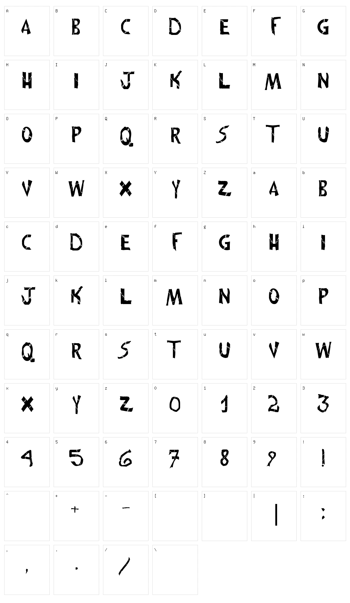 Frankenwinie Character Set