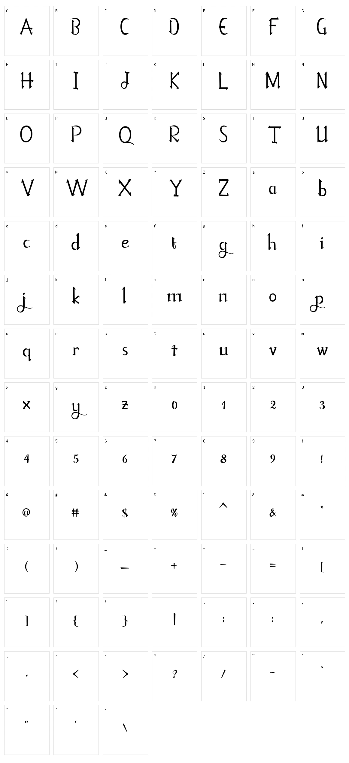 Freshliy Character Set