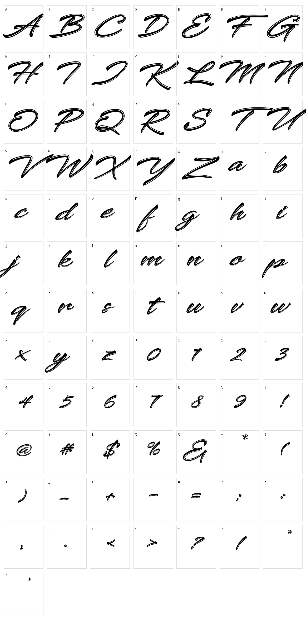 Keshya Character Set
