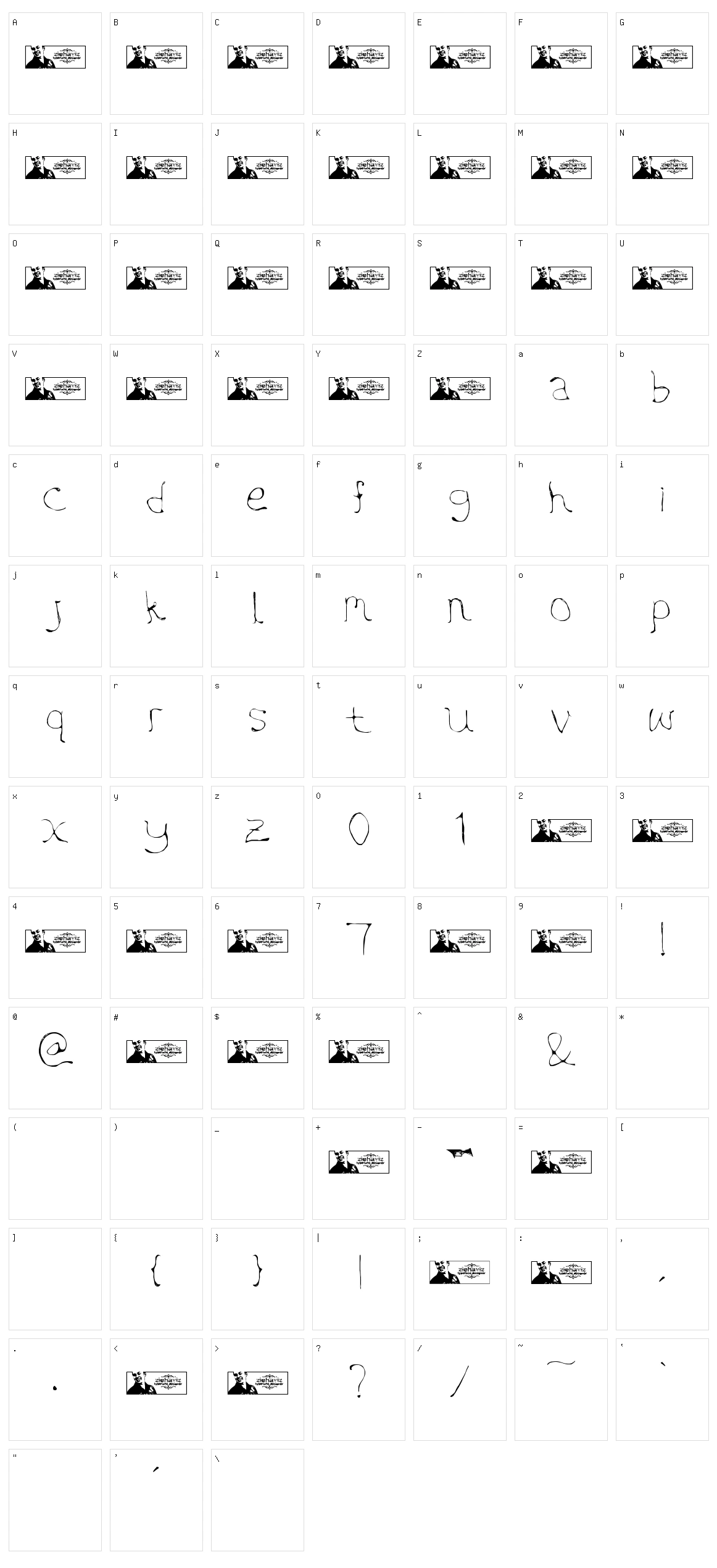 FTF Aywave Arty Character Set