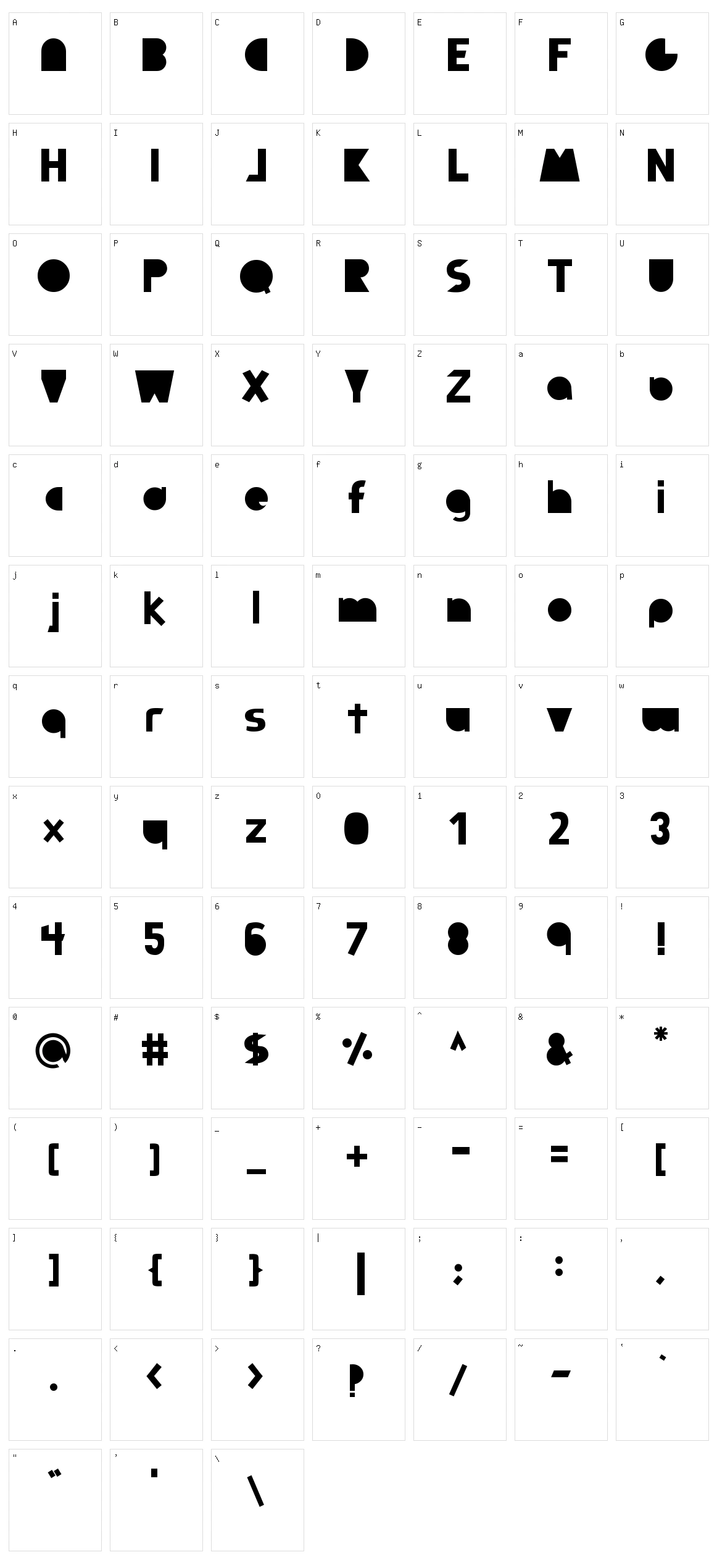 Full Circle Character Set