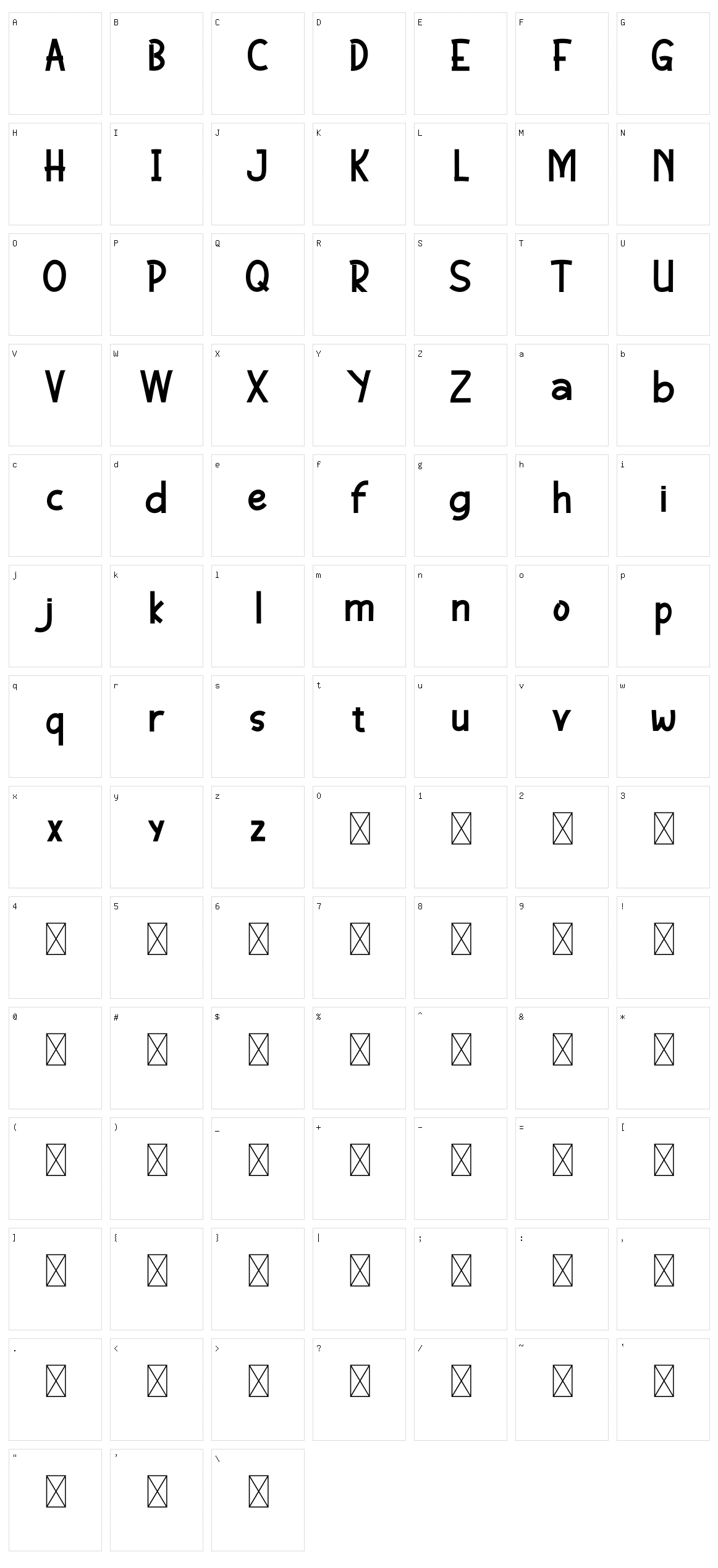 Game Bost Character Set