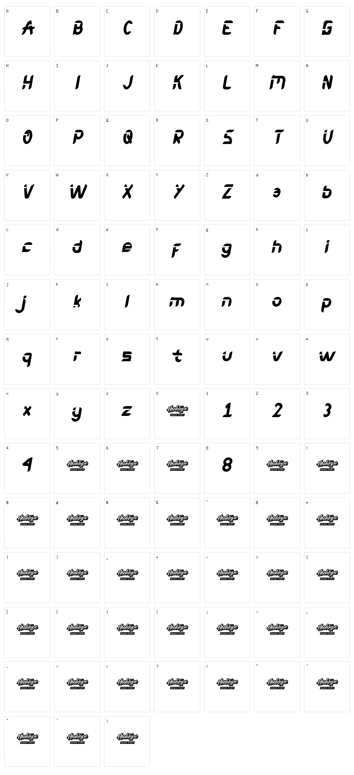 Game Tricks Character Set