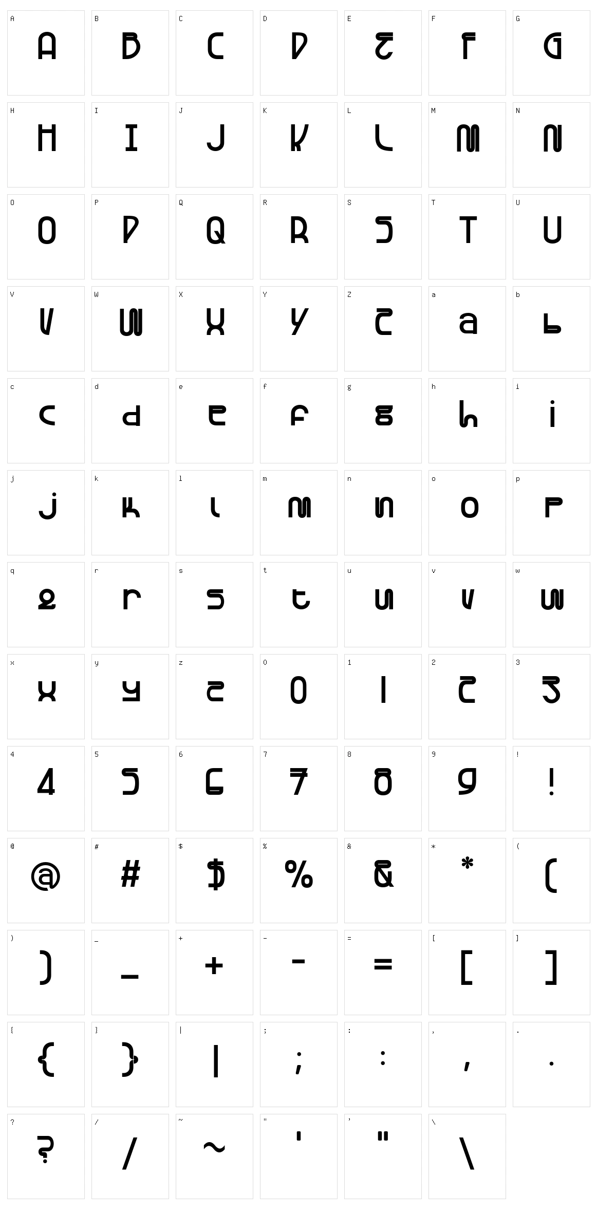 Gawker Character Set