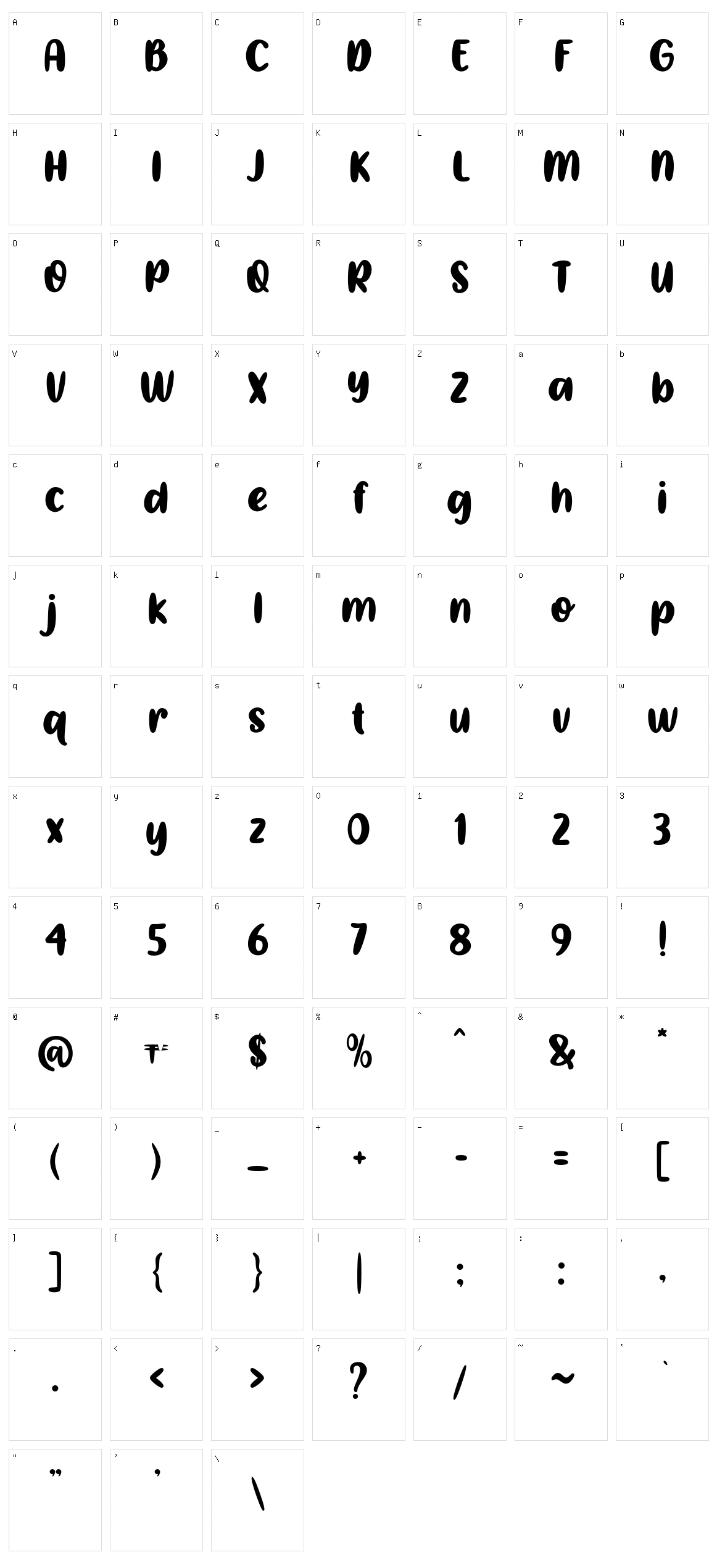 Lobster Bisque Character Set