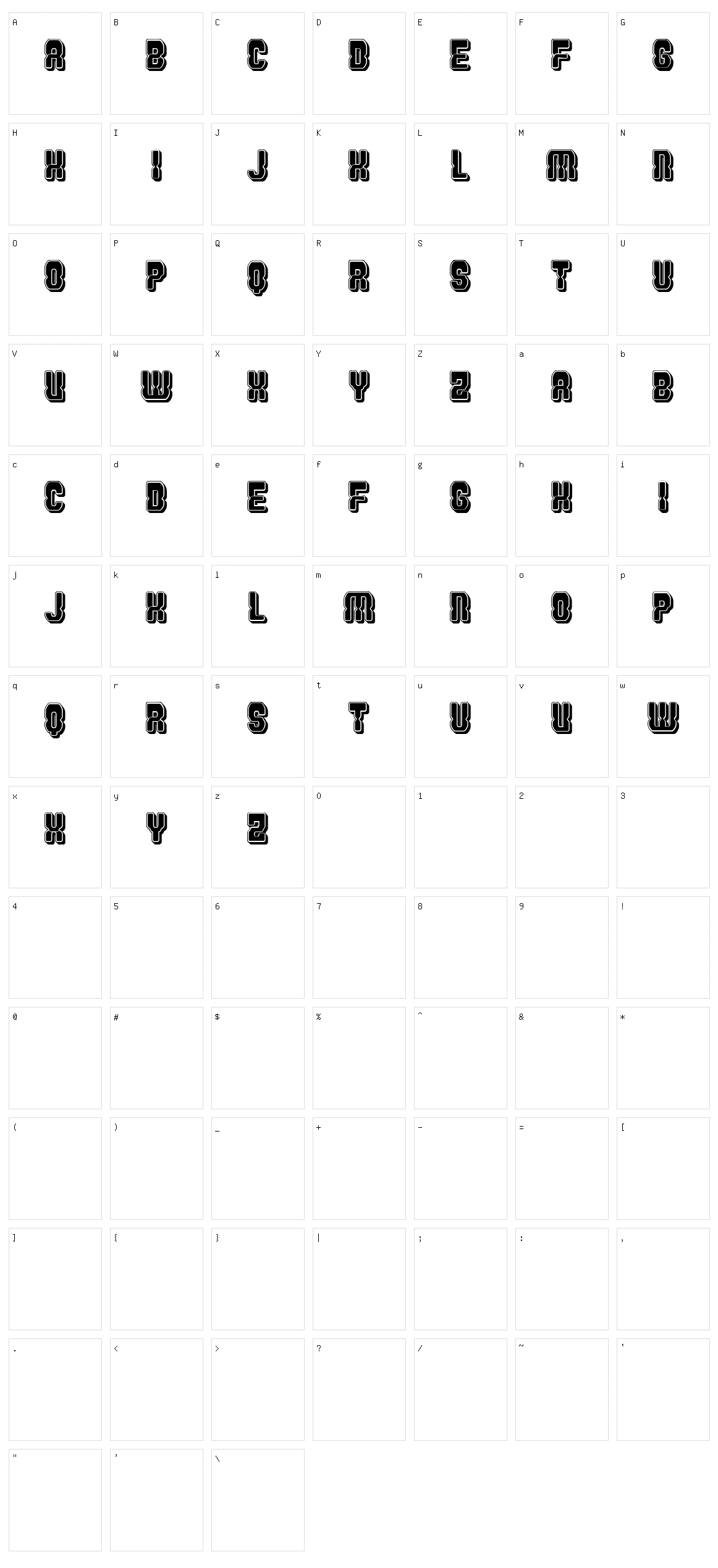 Genesa Character Set