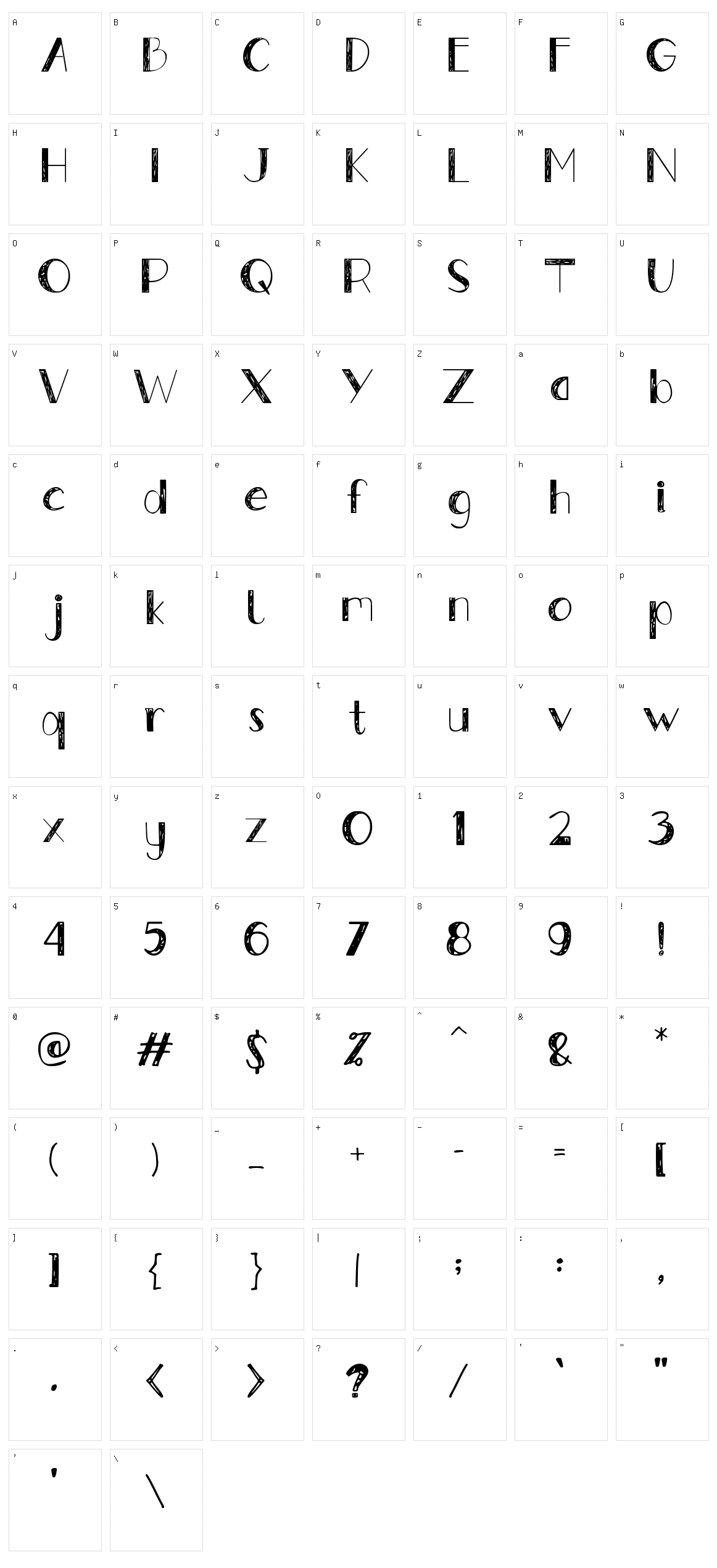 Gently Character Set