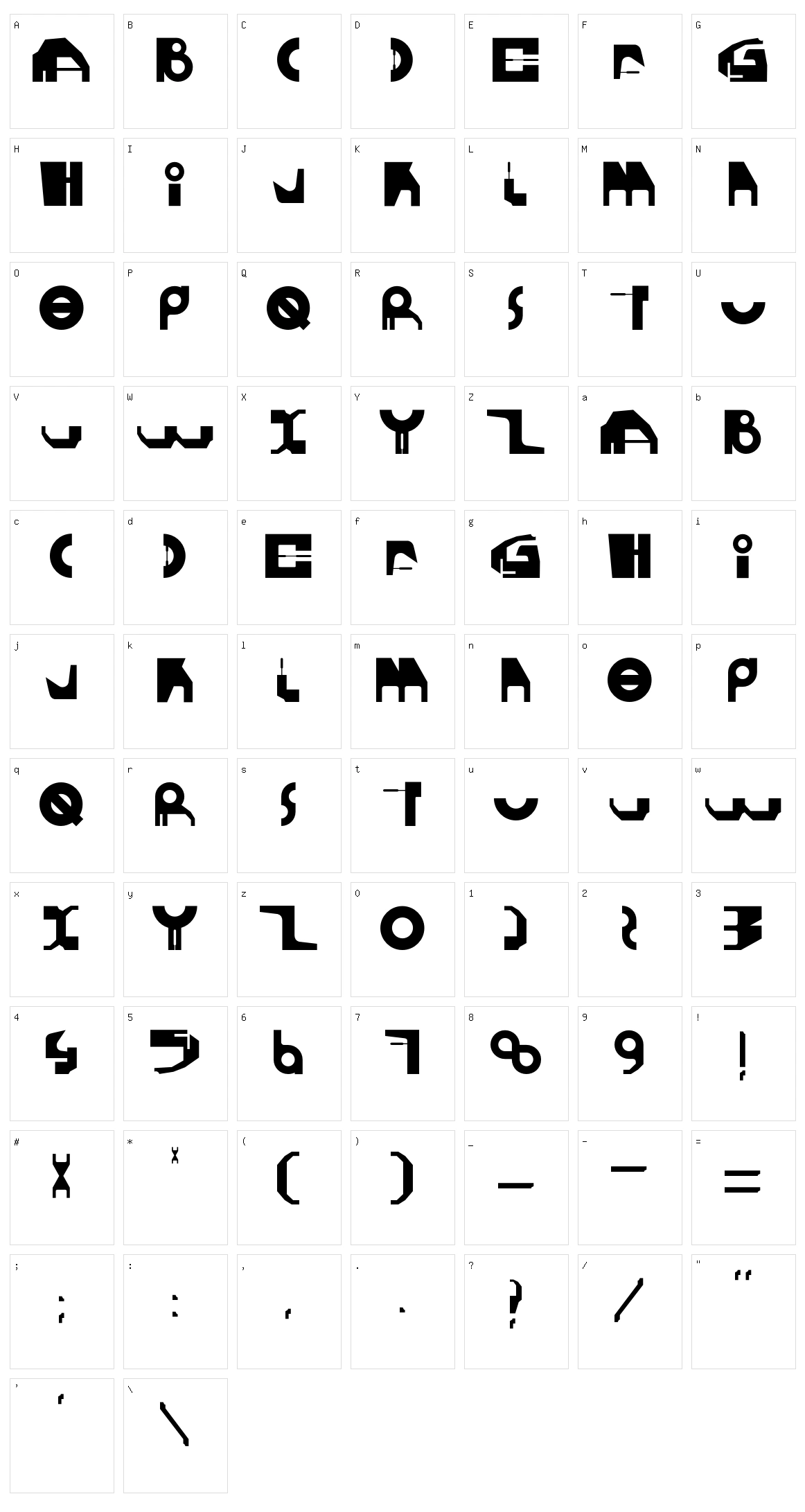 Gherotype Character Set