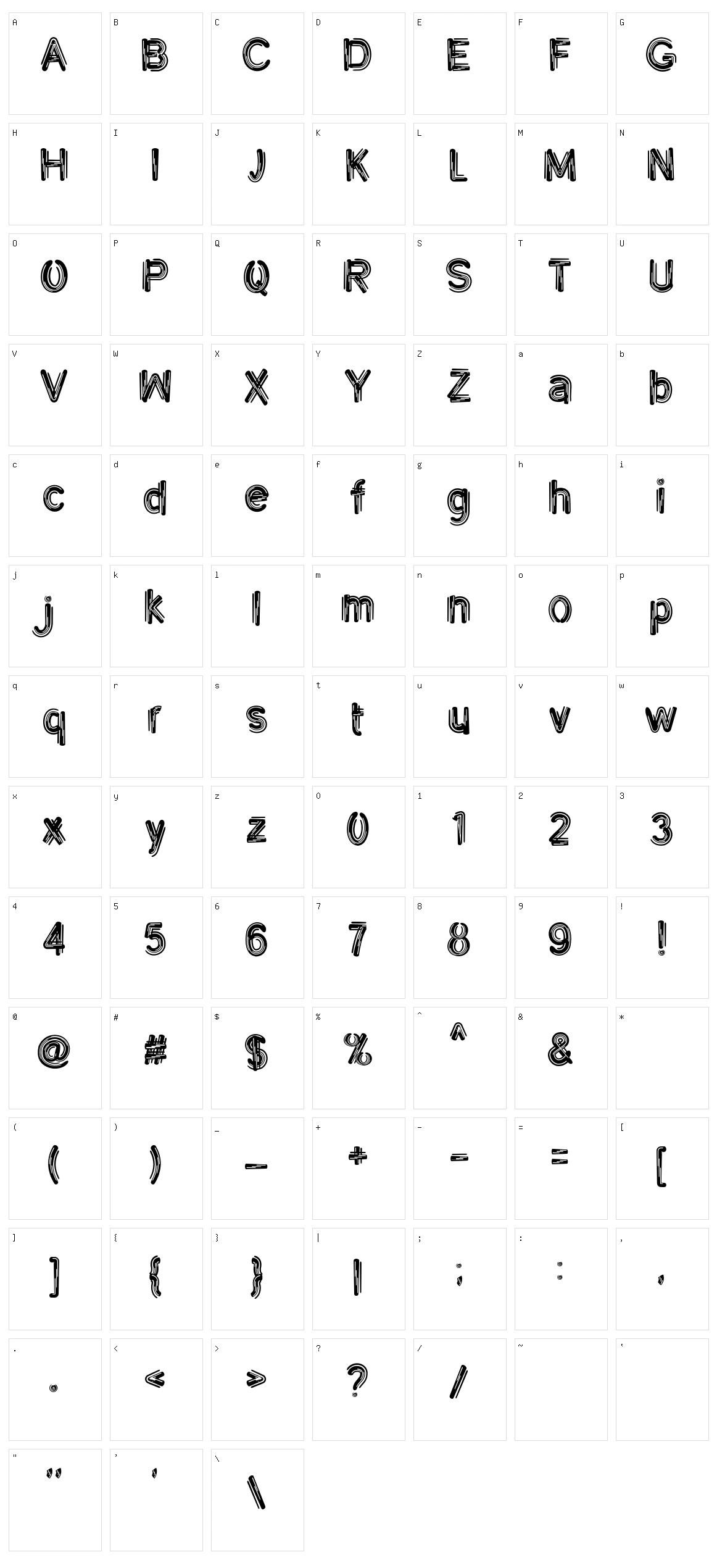 Go Retro Character Set