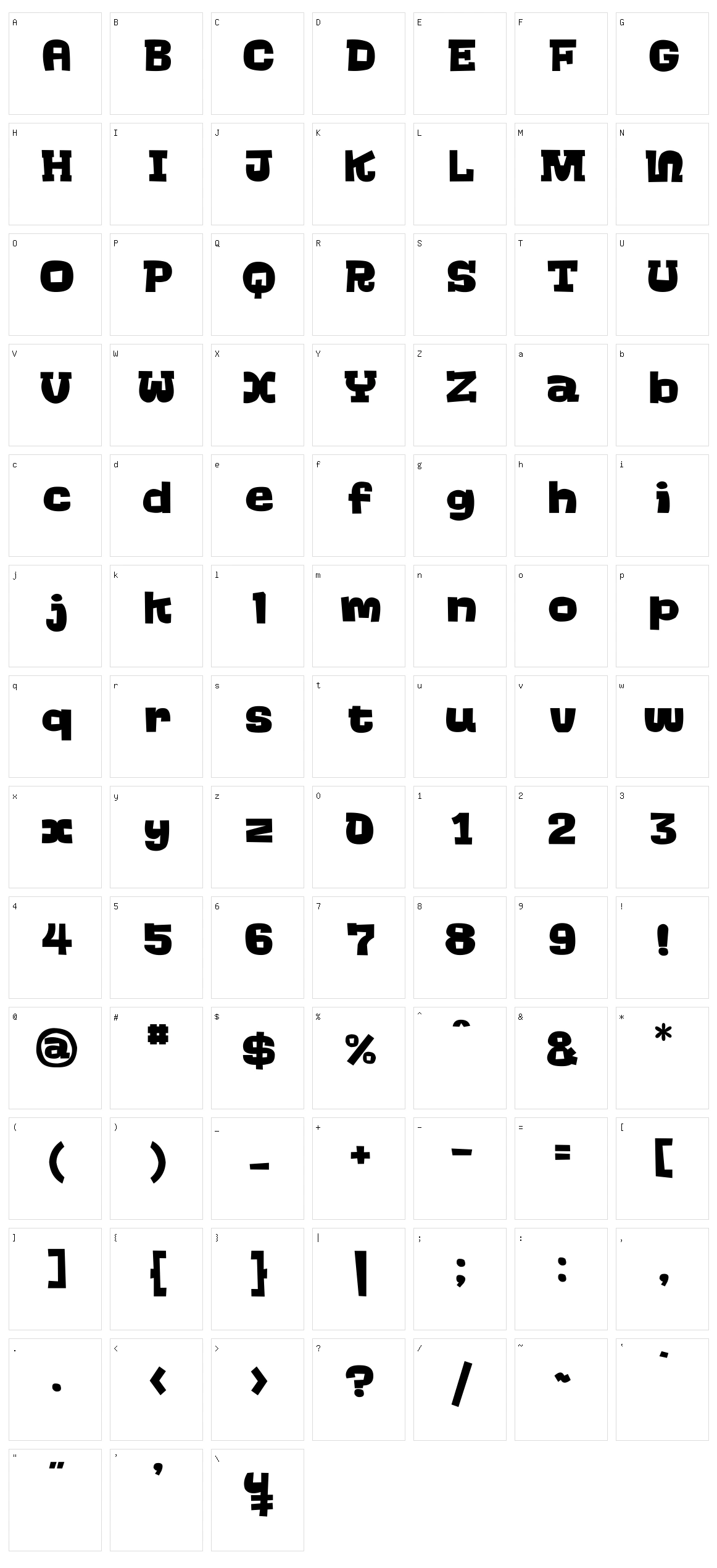 Go-Go-Go Character Set