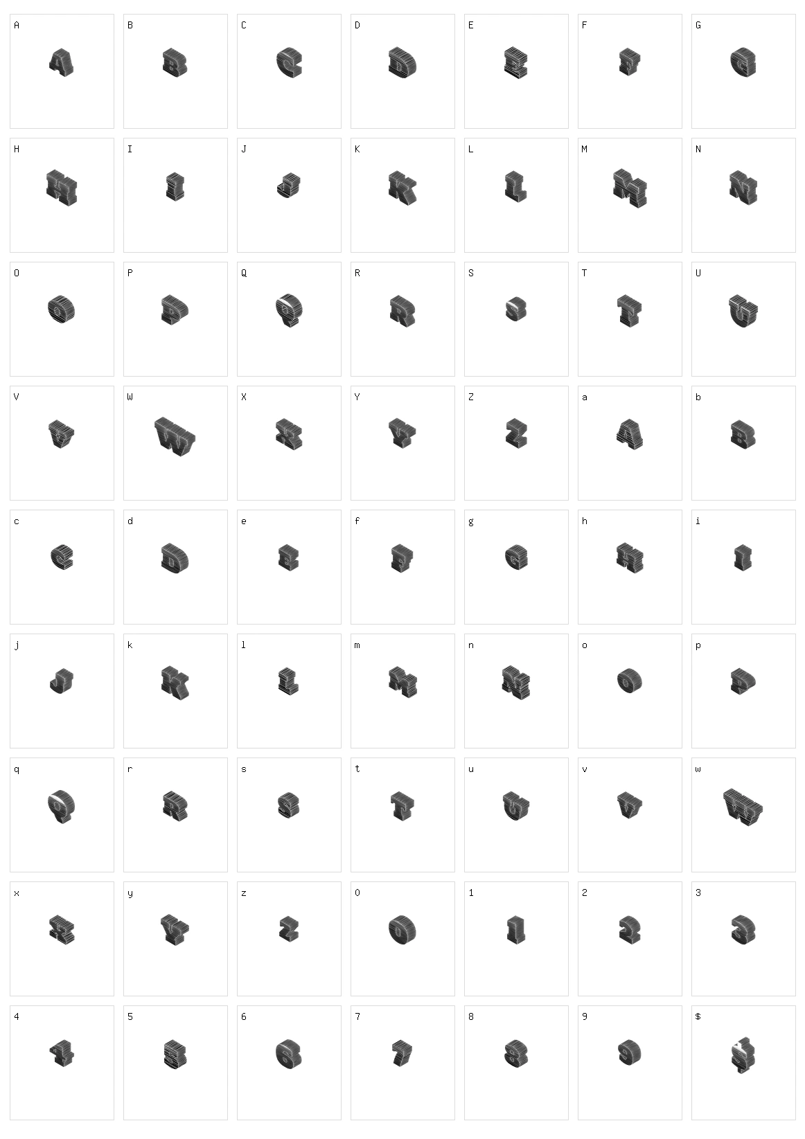 Gotcha Character Set