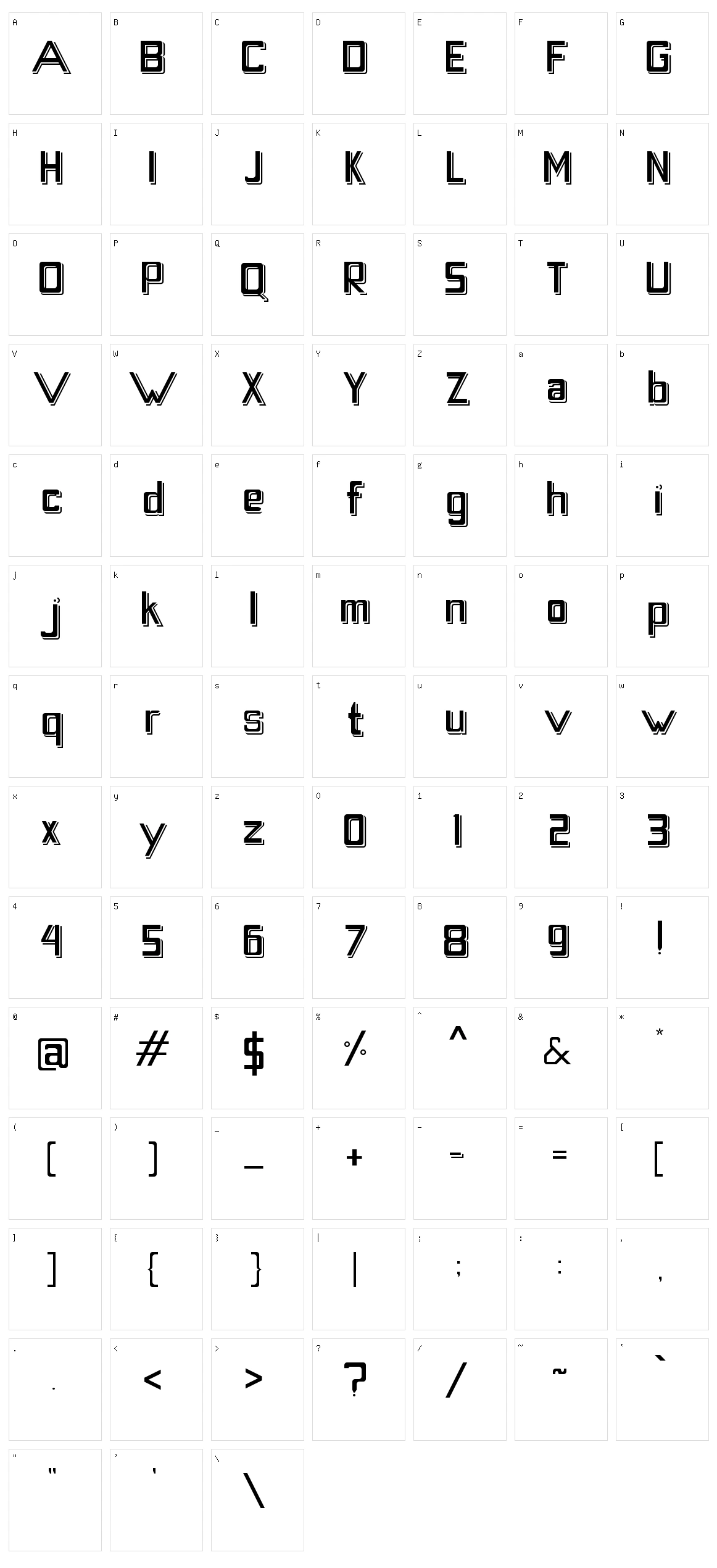 Graphics Sans Character Set