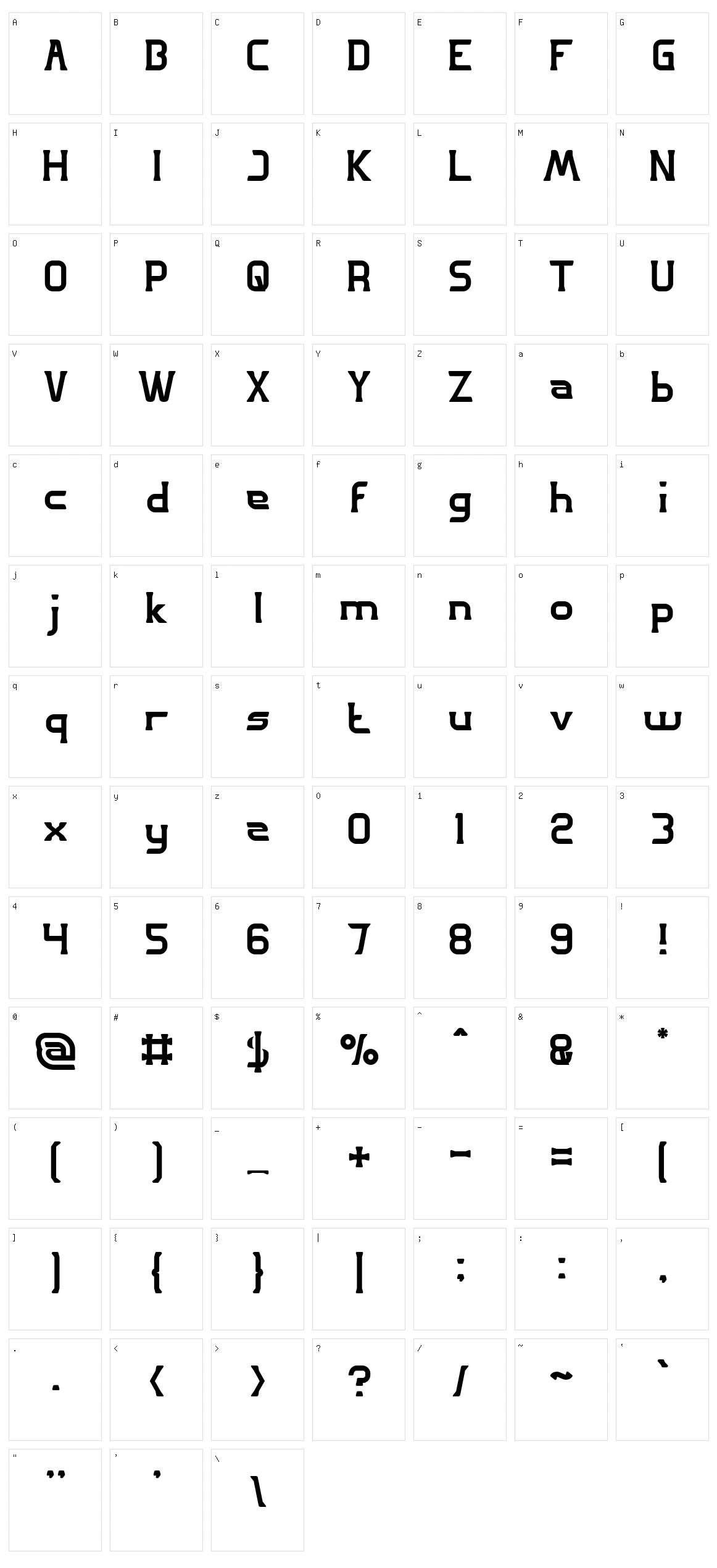 Great Adventure Character Set