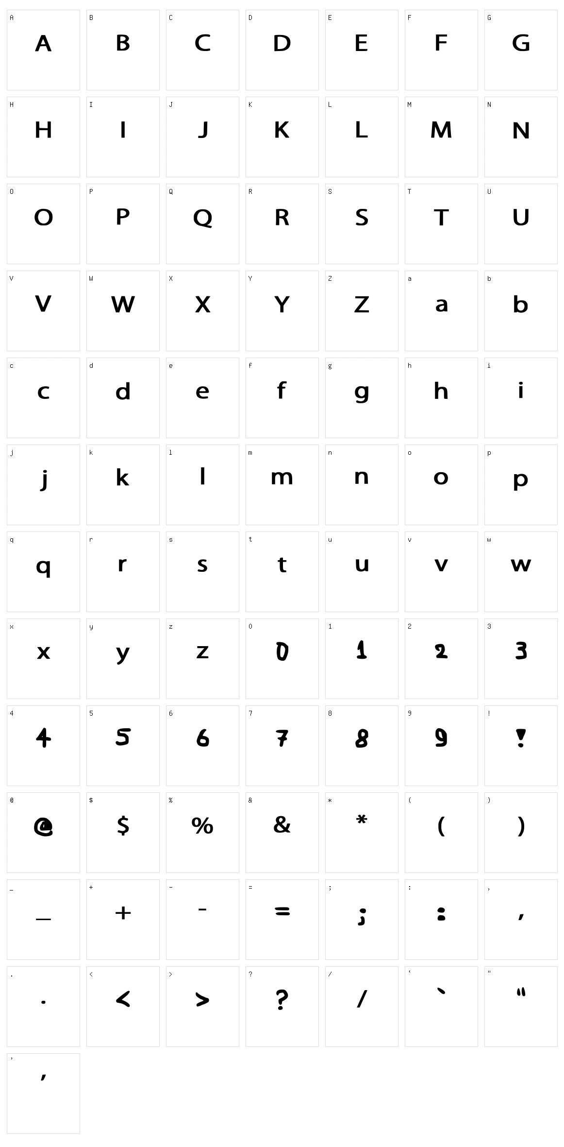 Greek Classics Character Set