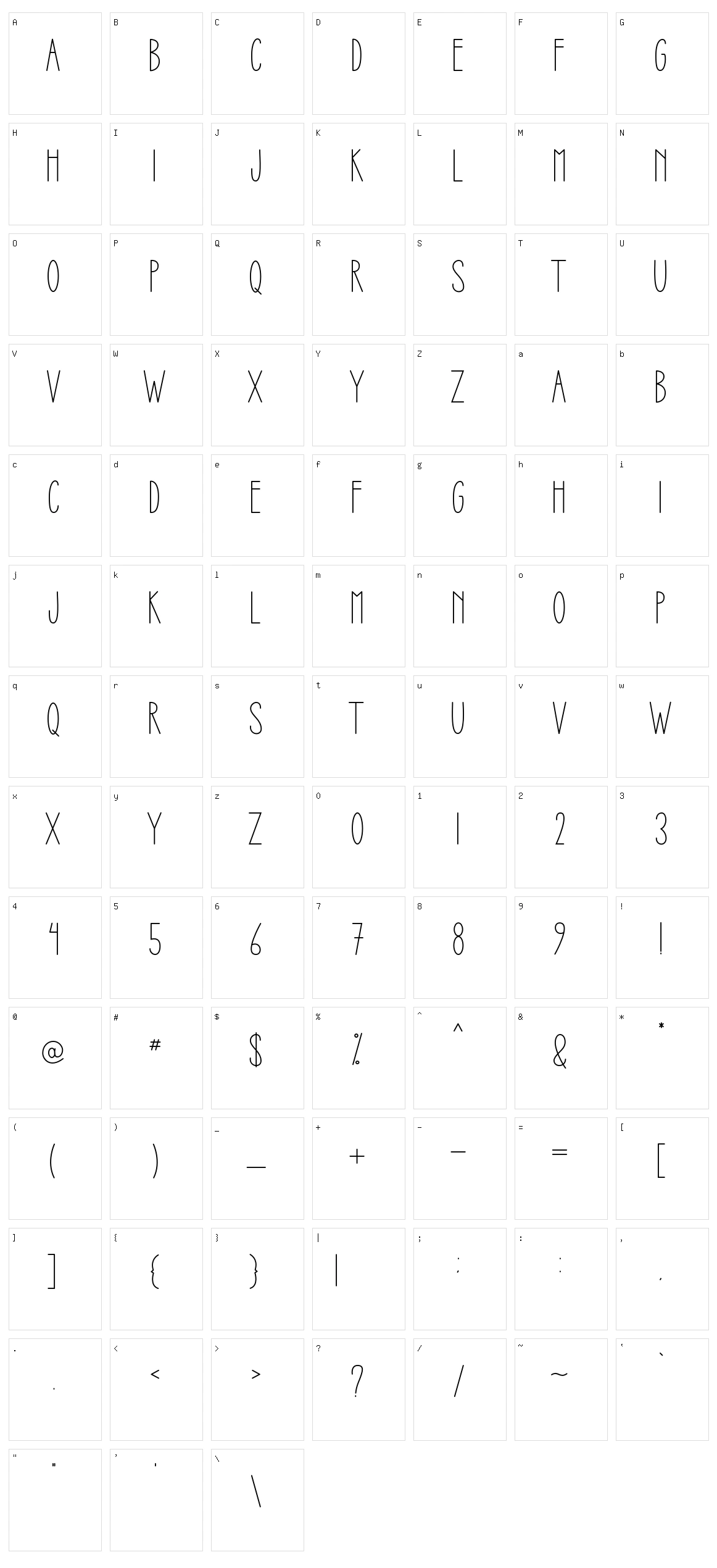 Green Corner Character Set