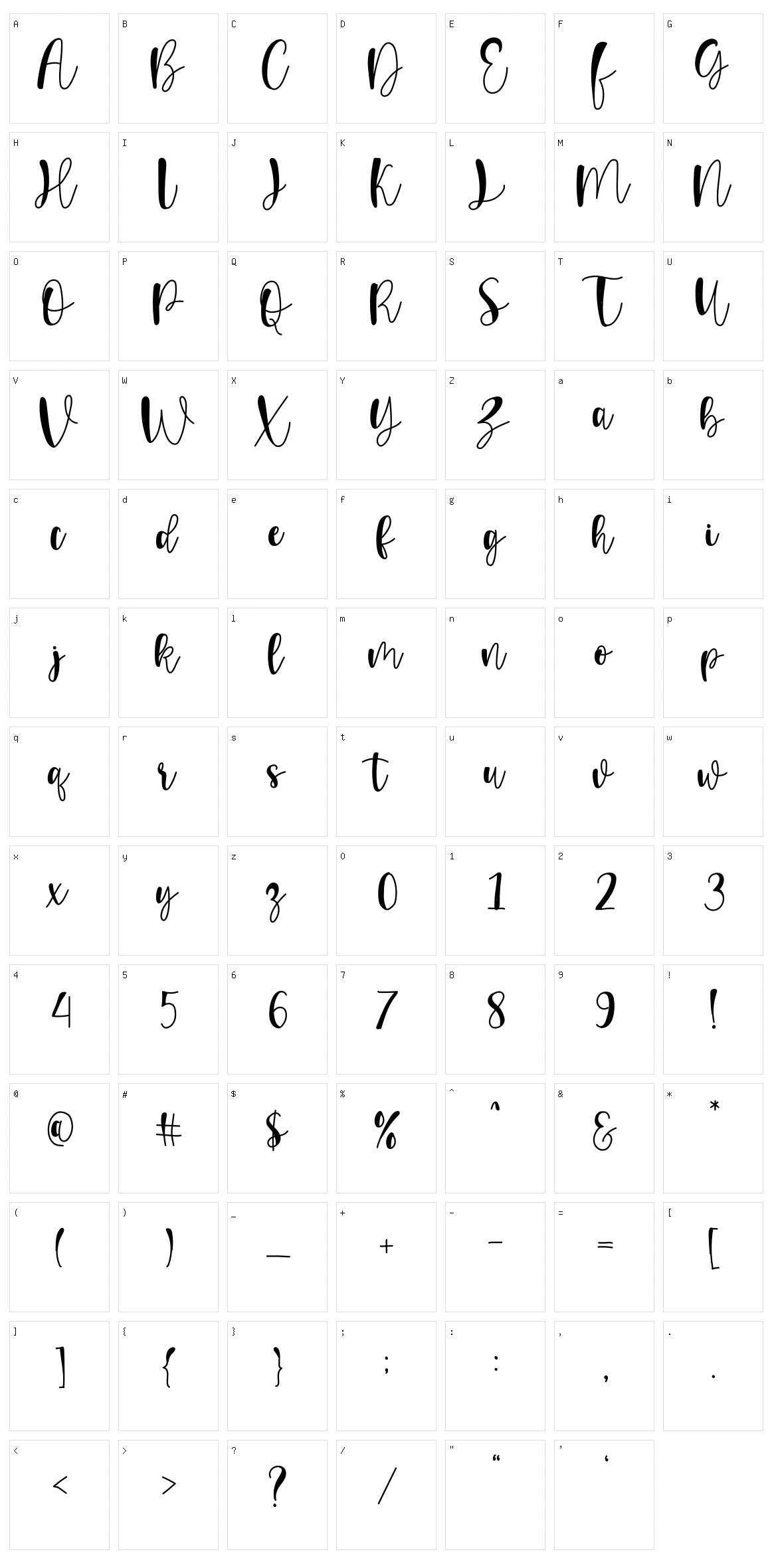 Sweetheart Character Set