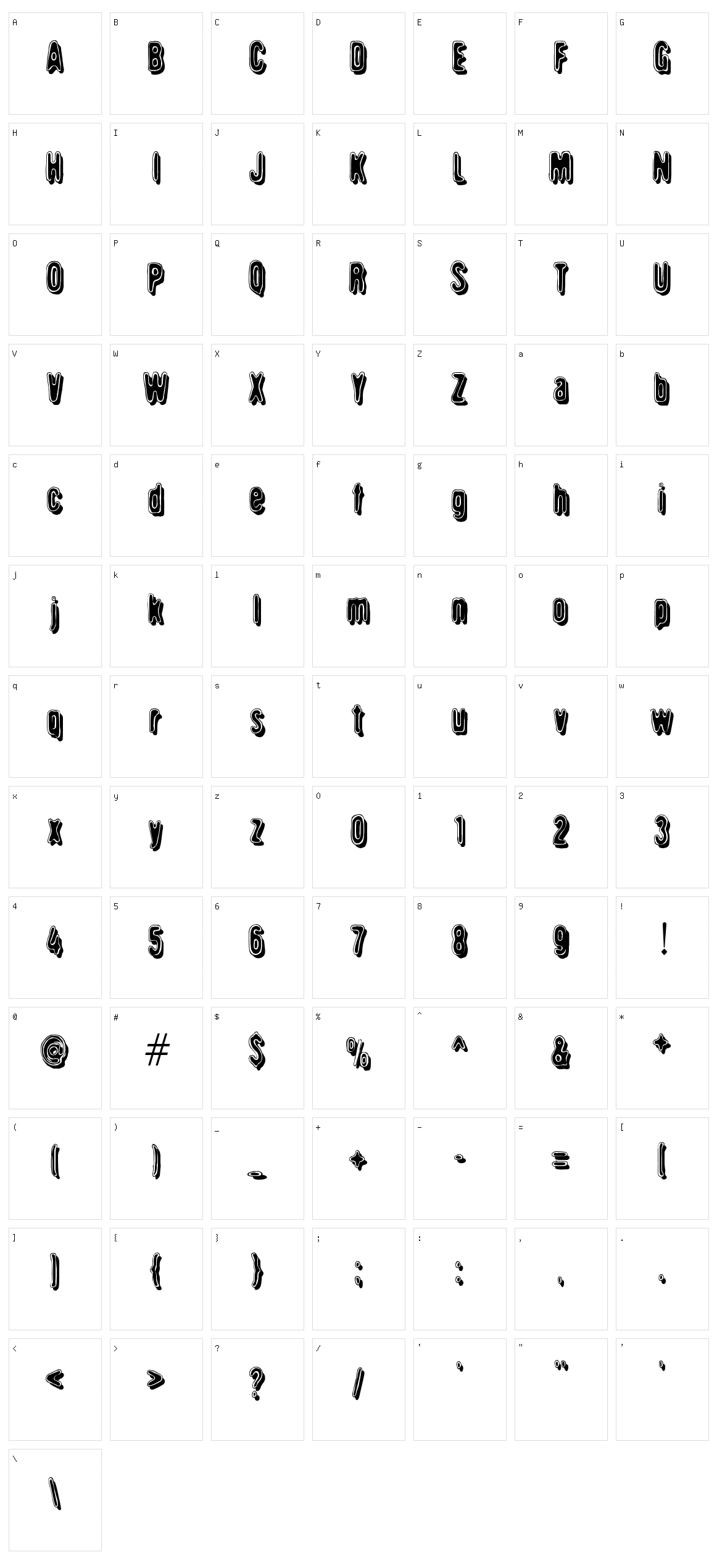 Griswold Character Set