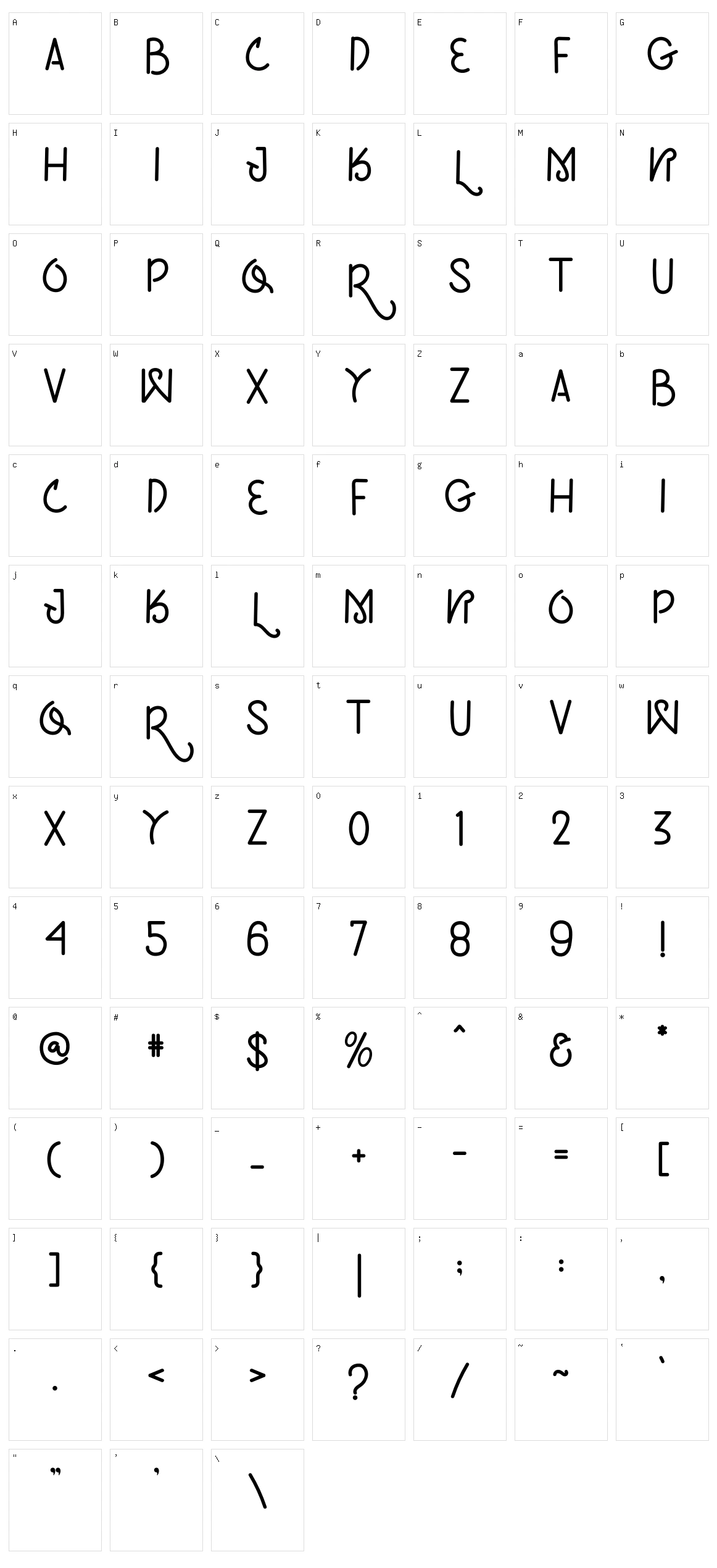Ground Atlantis Character Set