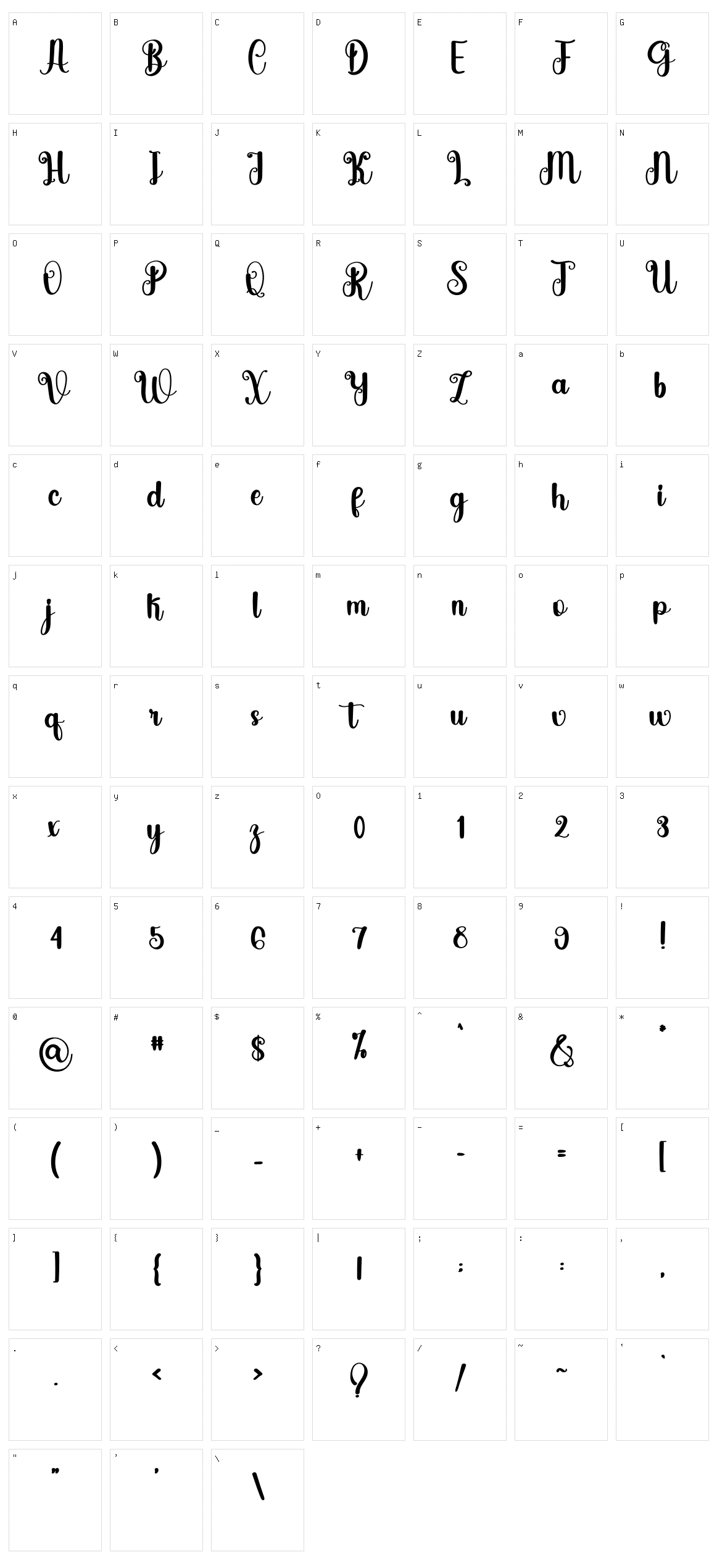 Valentine Character Set