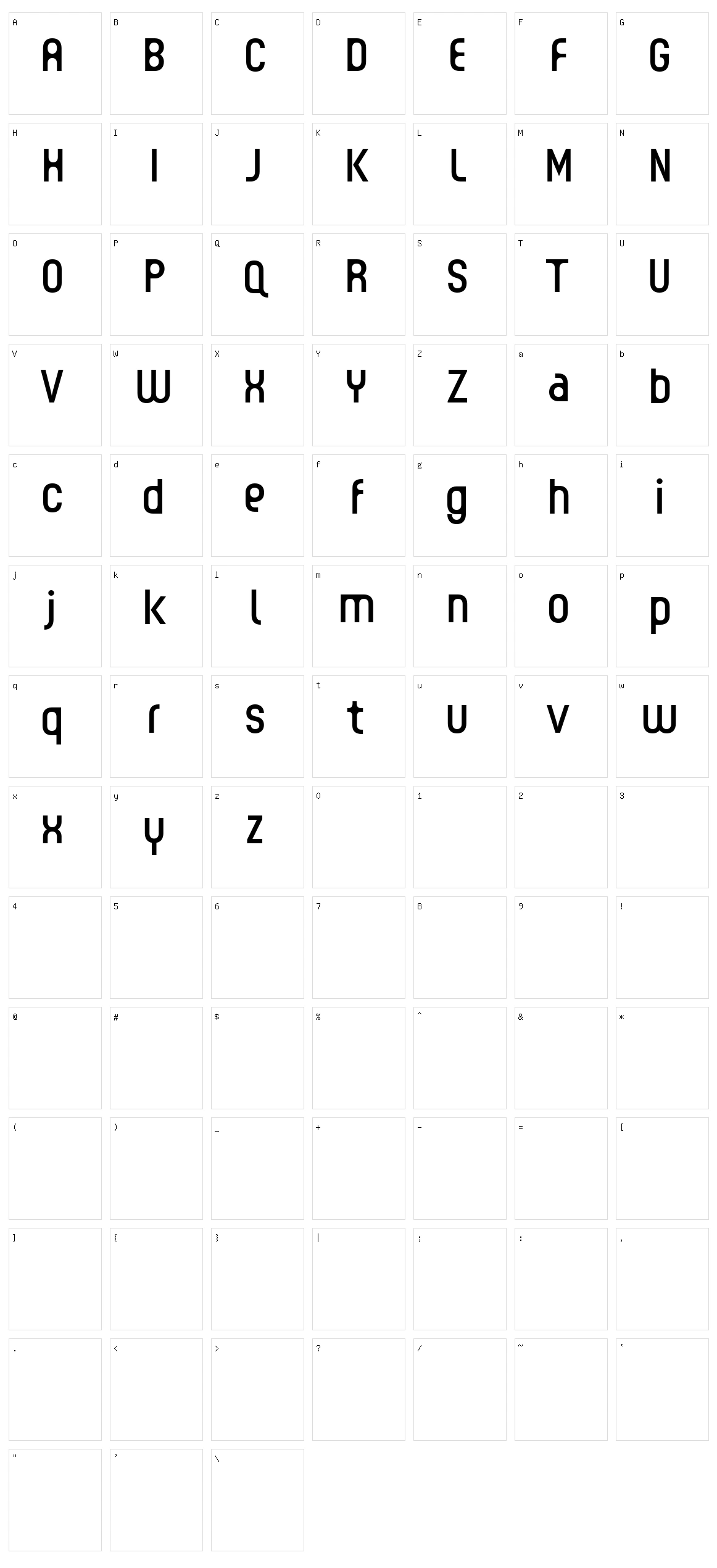 Guhly Character Set