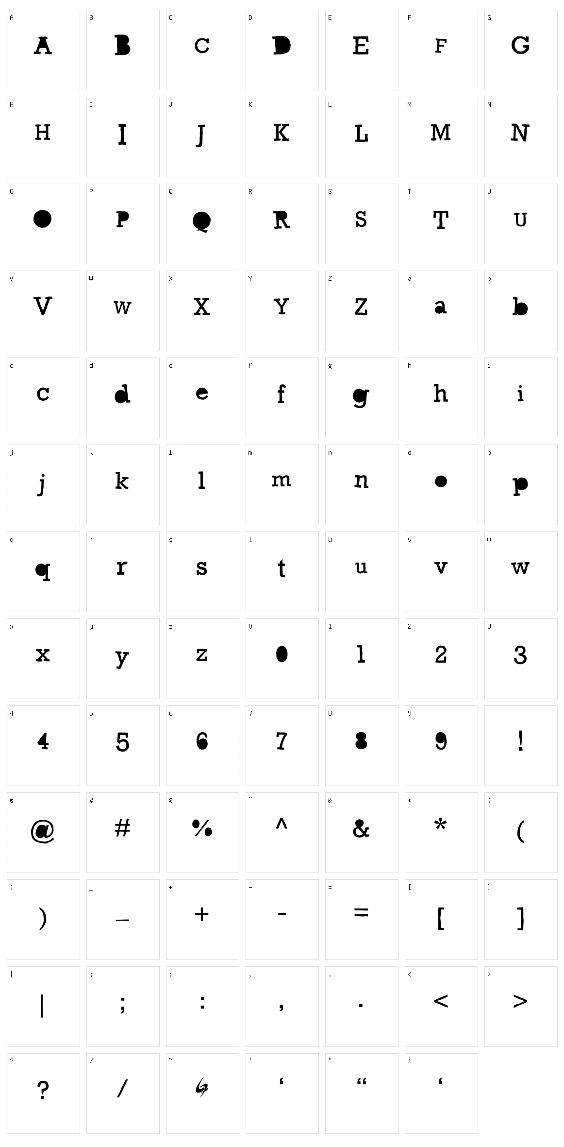 Gycentium Goespop Character Set