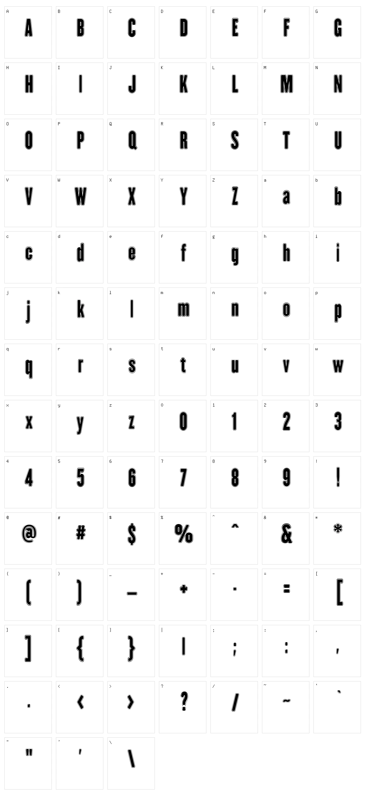 H.H. Agallas Character Set